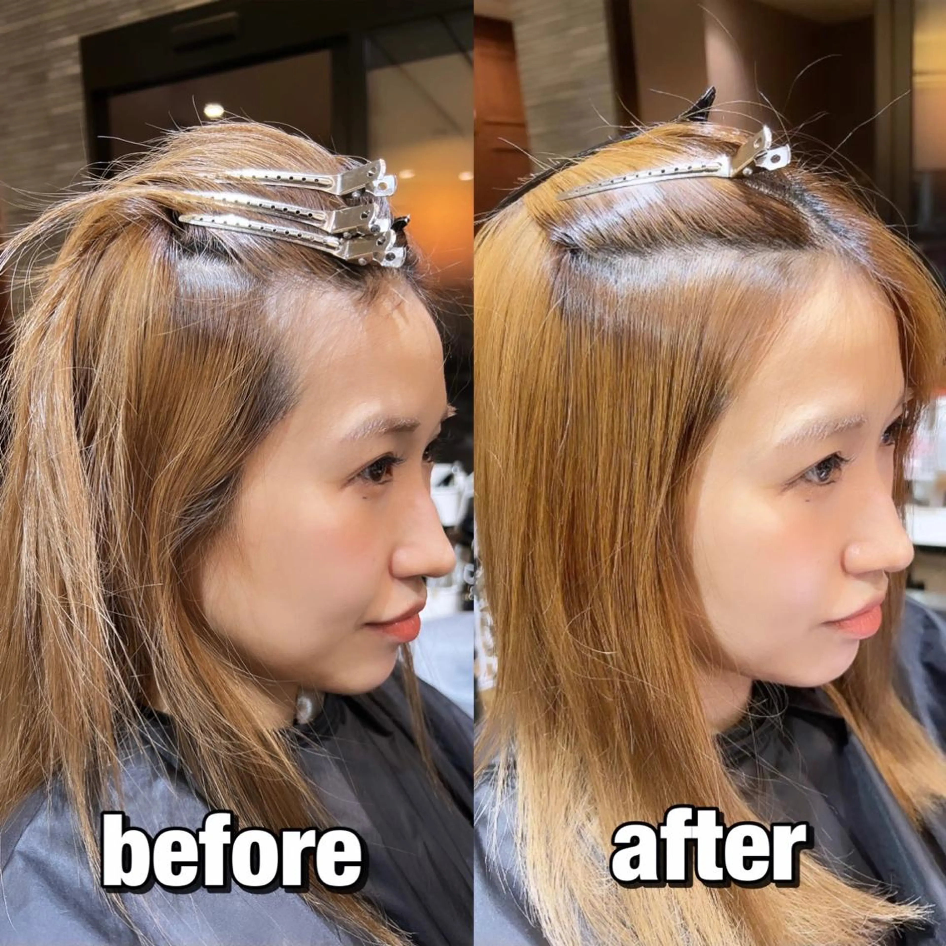 ミディアム パーマ ミディアムパーマ 韓国風ヘア 小顔カット チャンモリパーマ カット パーマ 小田裕也 チャンモリパーマのヘアスタイル