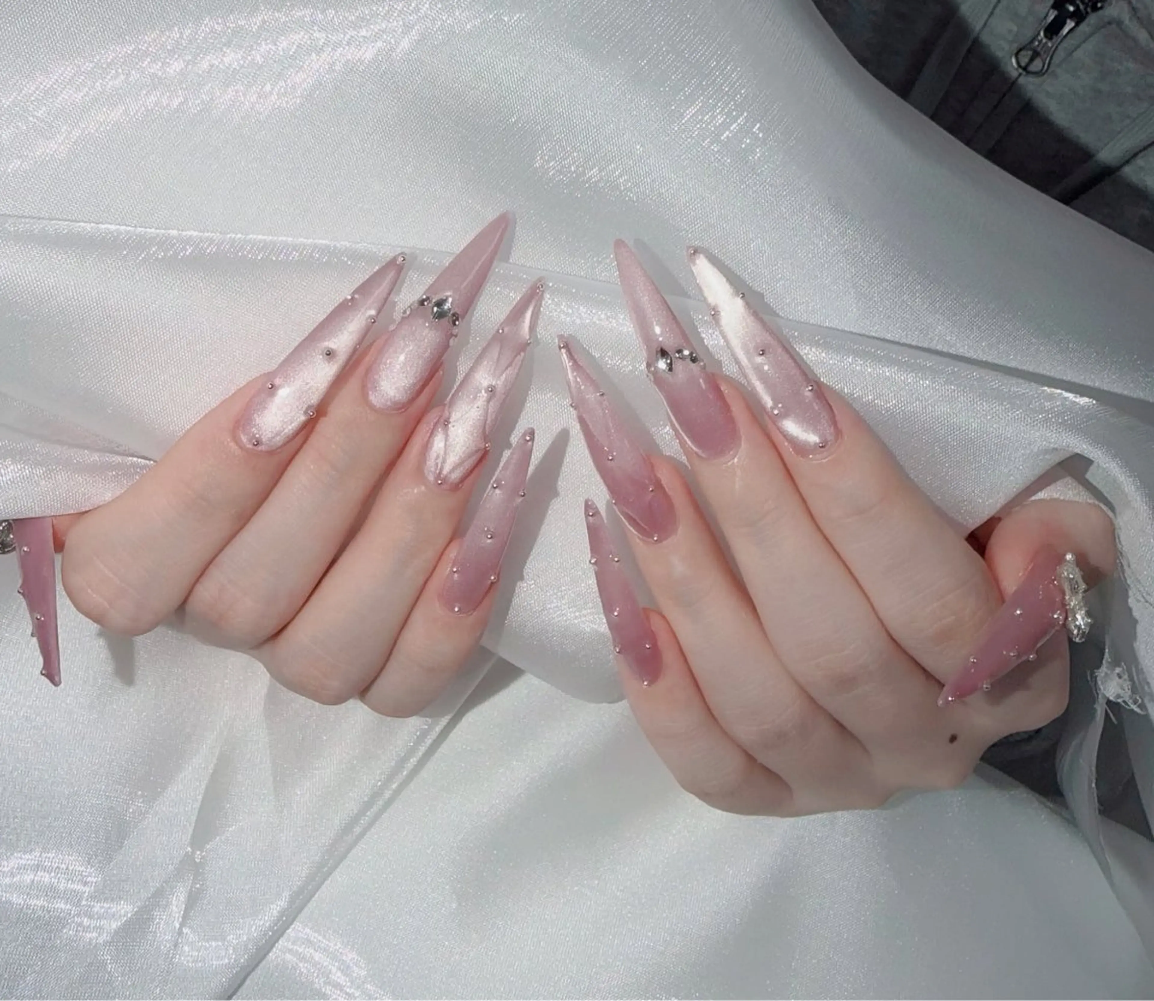 ネイル アートネイル 韓国ネイル 持ち込み ワンホンネイル ハンドネイル Lenie Nail Salonのネイルデザイン