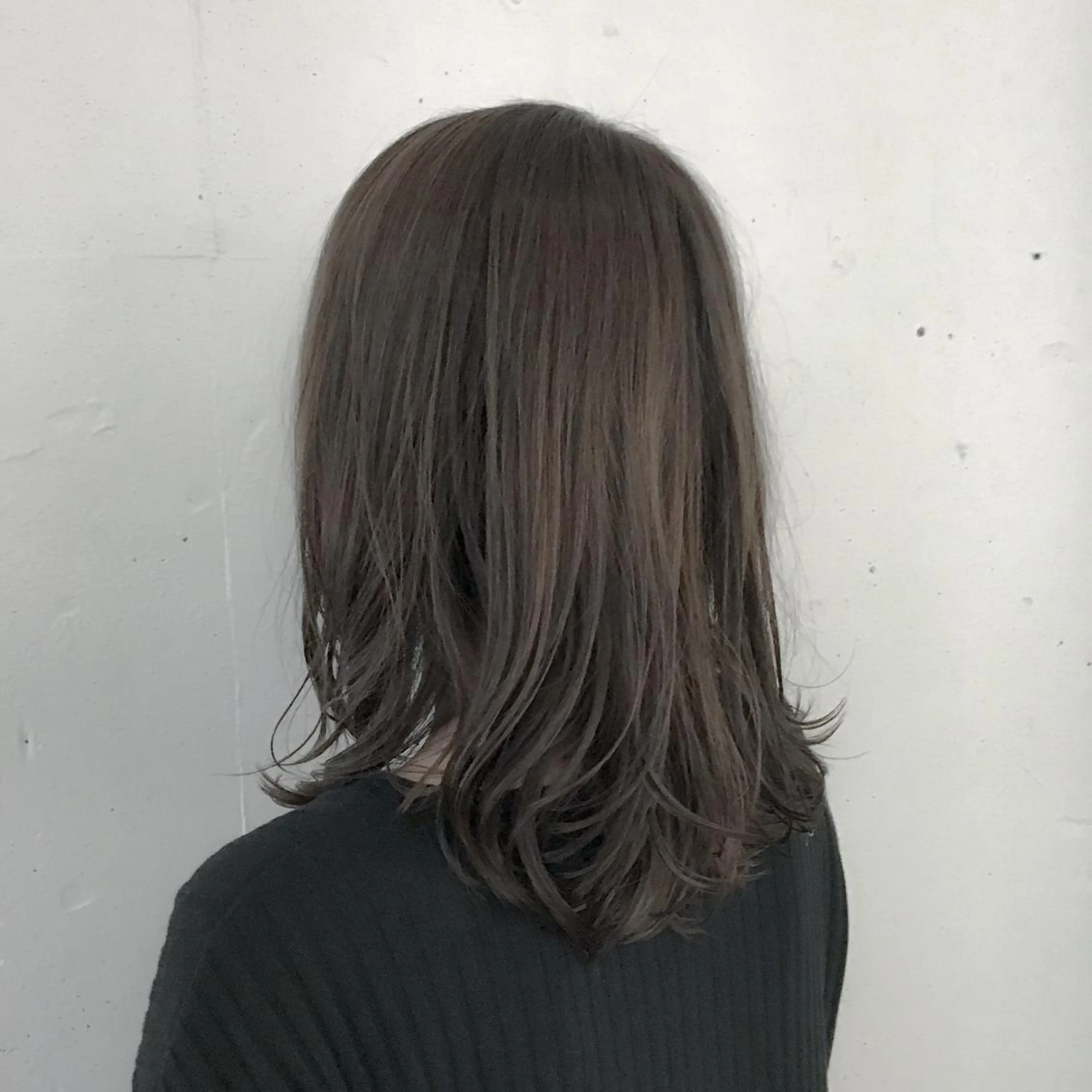 セミロング カラー ヘアカラー トリートメント トミタ アツシのヘアスタイル