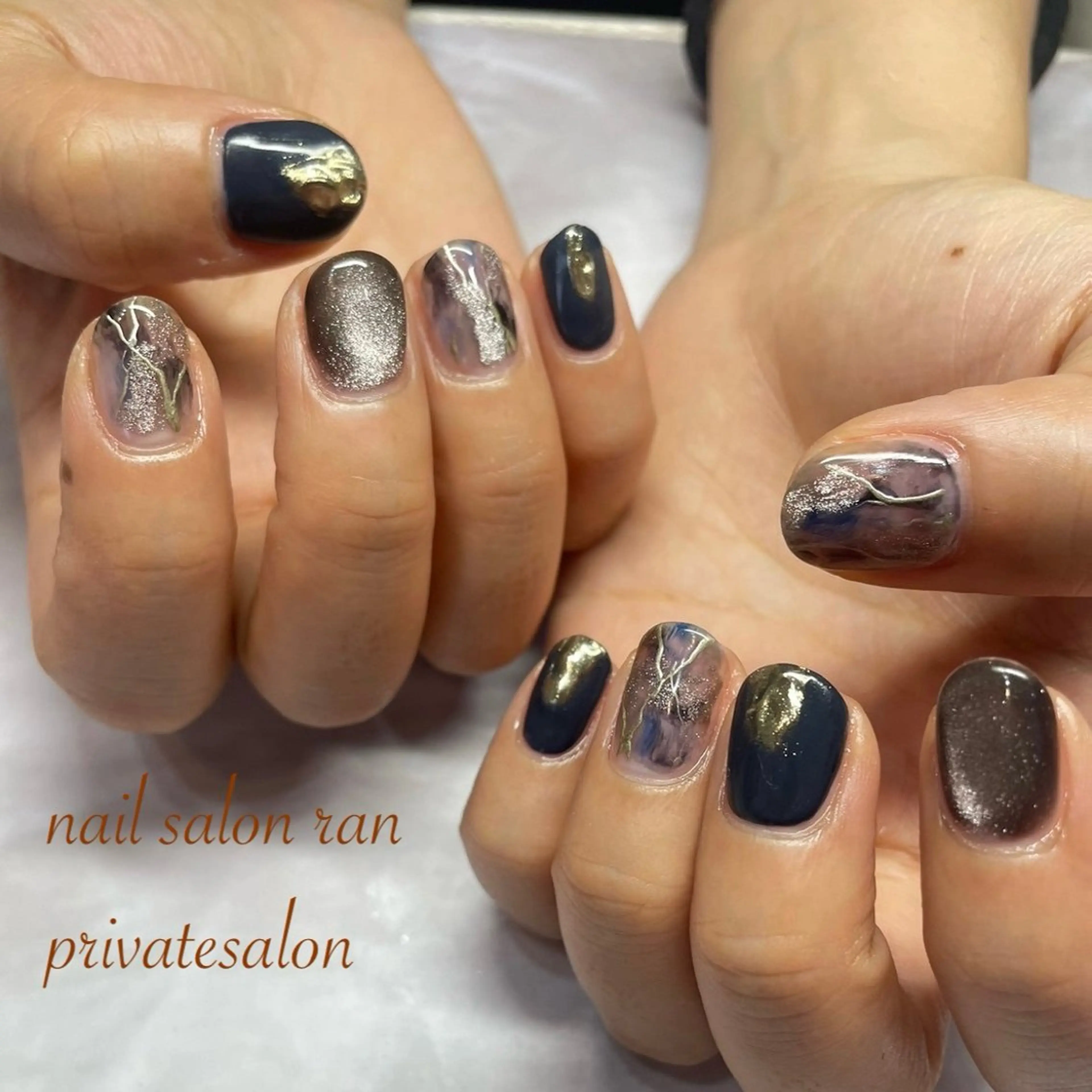 ネイル ニュアンスネイル ハンドネイル ハンドケア nailsalon ranのネイルデザイン