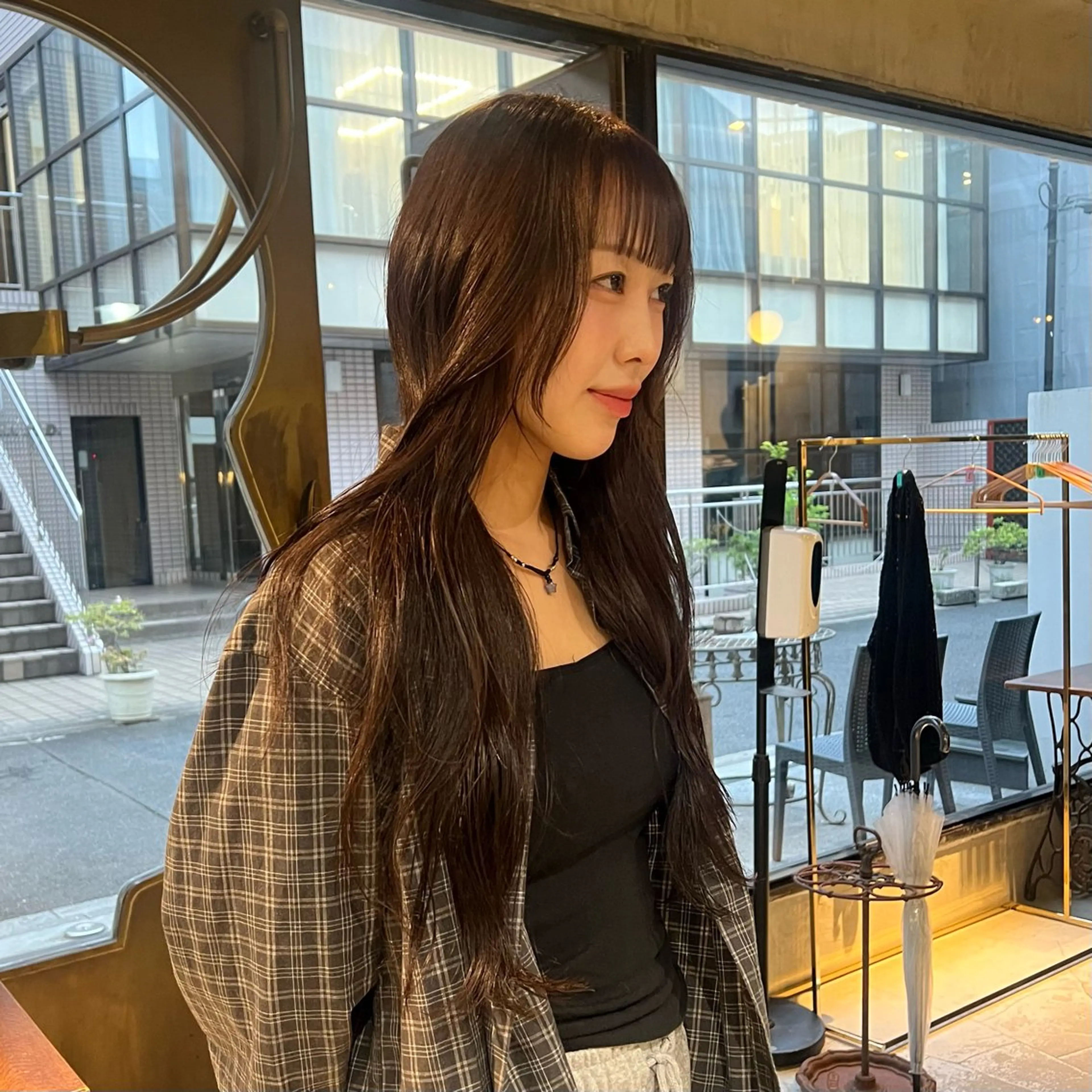 ロング カラー カット ヘアカラー トリートメント 赤みゼロ/透明感 カラー🌿KANTAのヘアスタイル