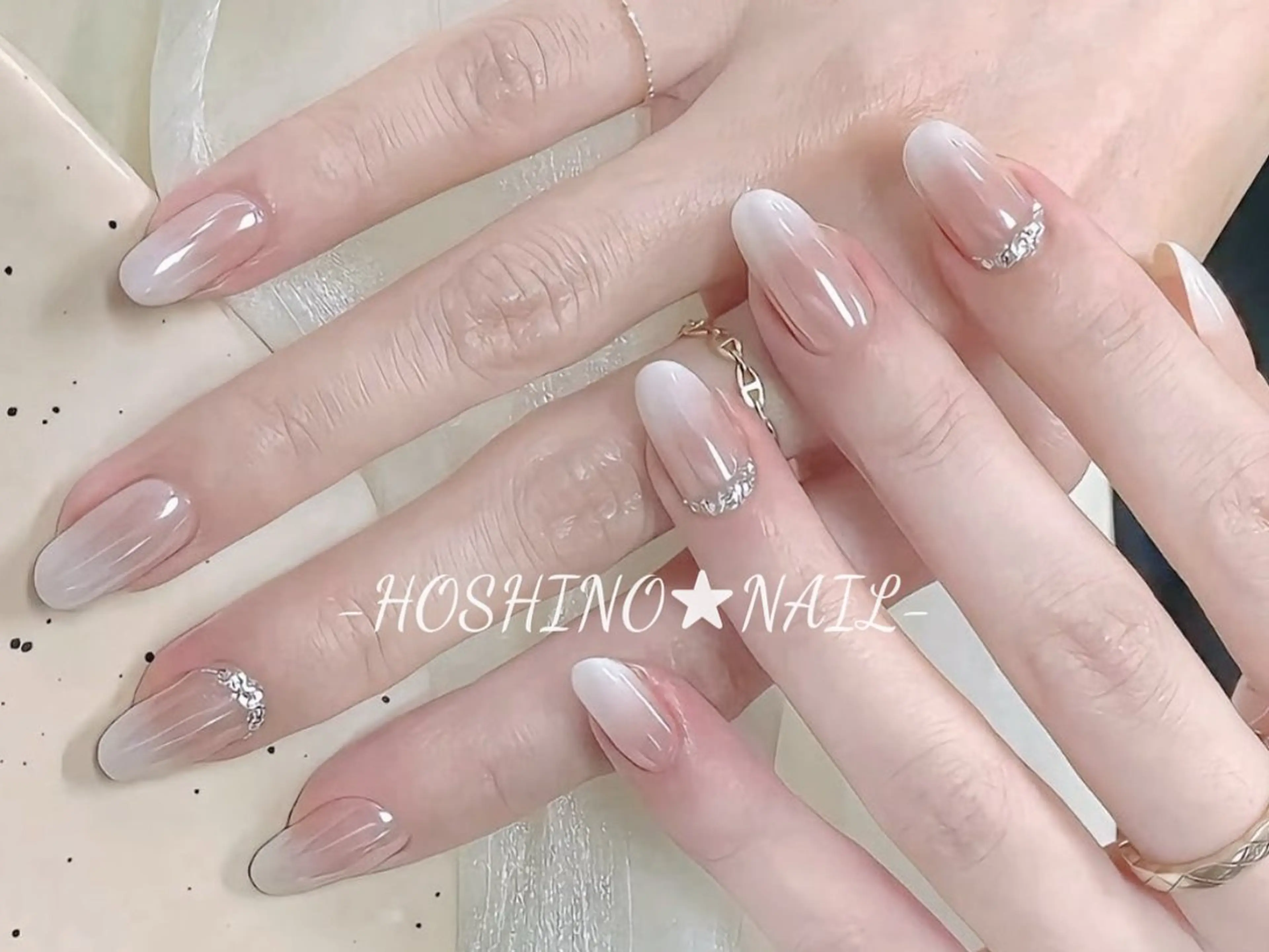 ネイル オーロラネイル チークネイル ドット フットネイル フレンチネイル ★HOSHINO NAIL★新宿店のネイルデザイン