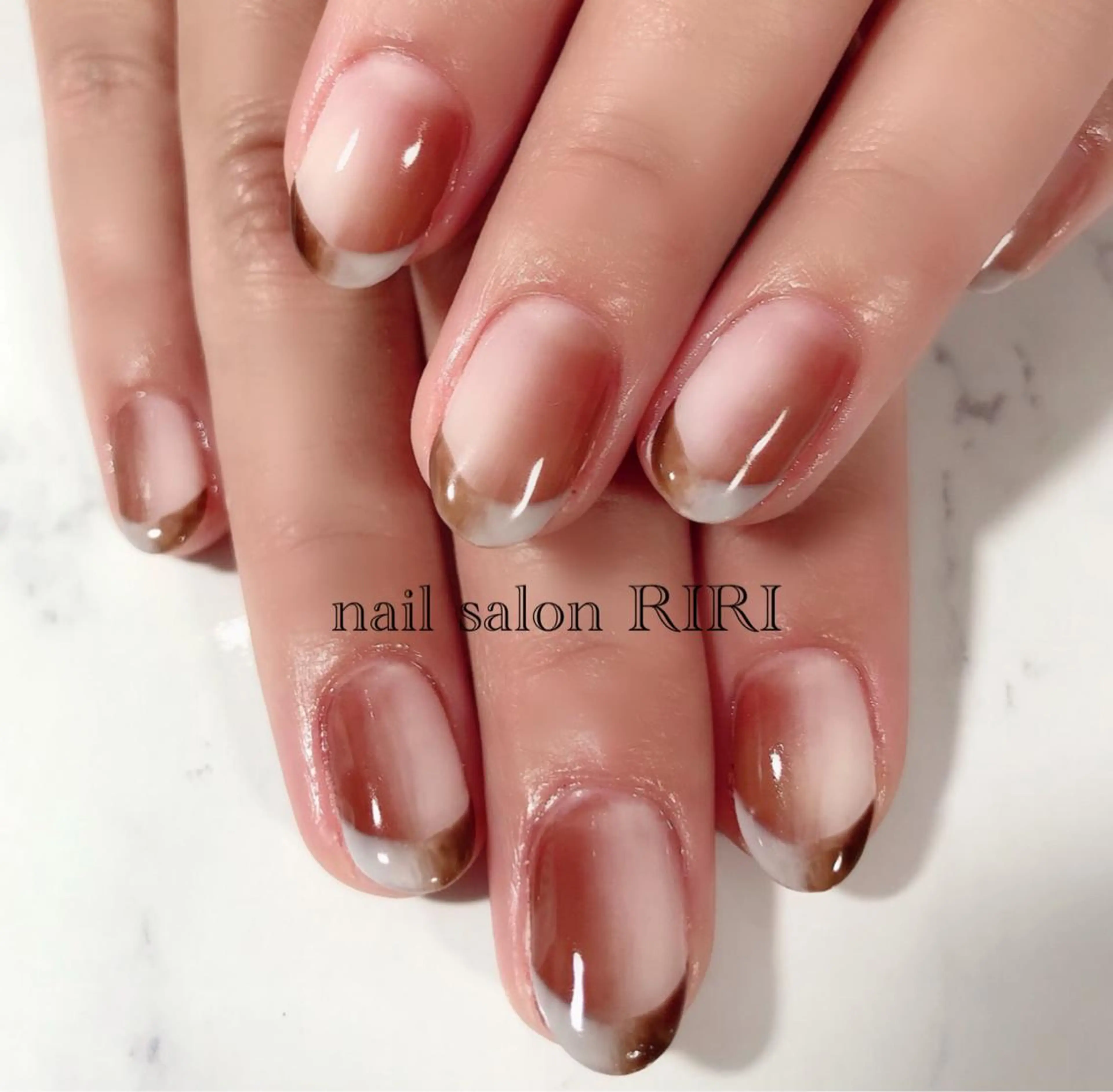 ネイル フレンチネイル オンブレフレンチ private  nail  salon RIRI所属・RIRI リリのネイルデザイン