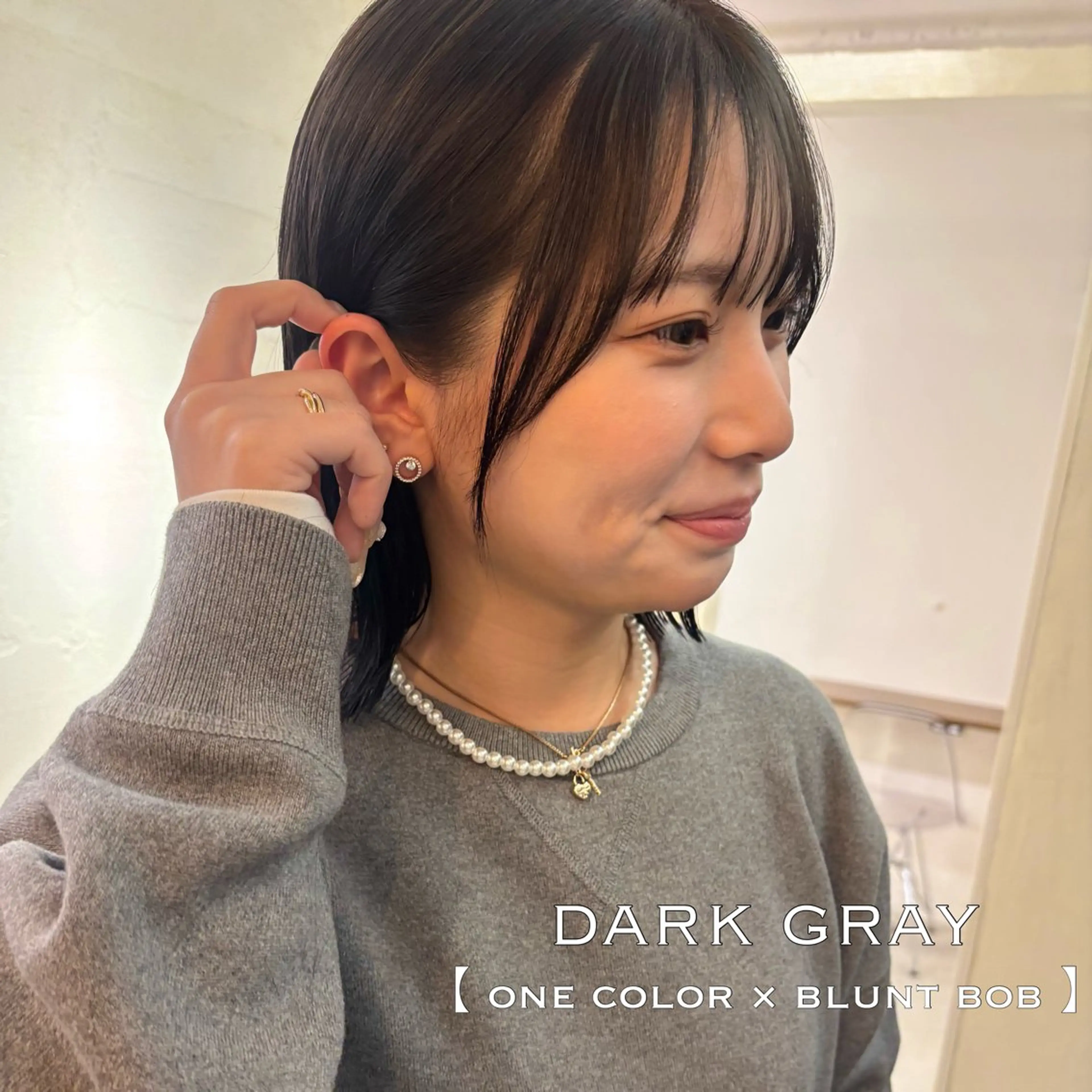 ミディアム カラー カット ヘアカラー ⌇🌹透明感カラー 🌹ᴍᴇɢᴜᴍɪ ⌇のヘアスタイル