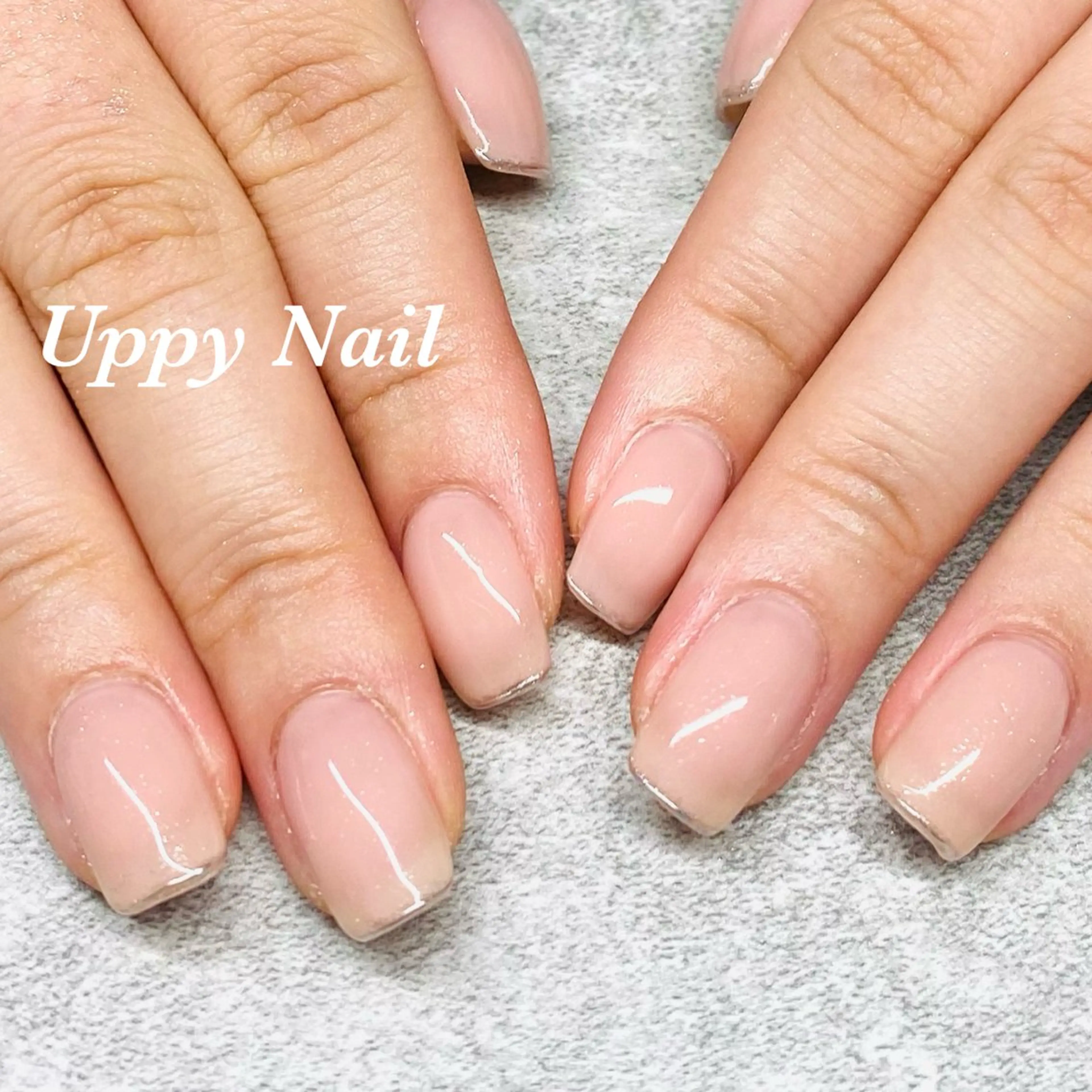 ネイル ミラーネイル オフィスネイル ピンク シルバー ハンドネイル Uppy Nail ukyoのネイルデザイン