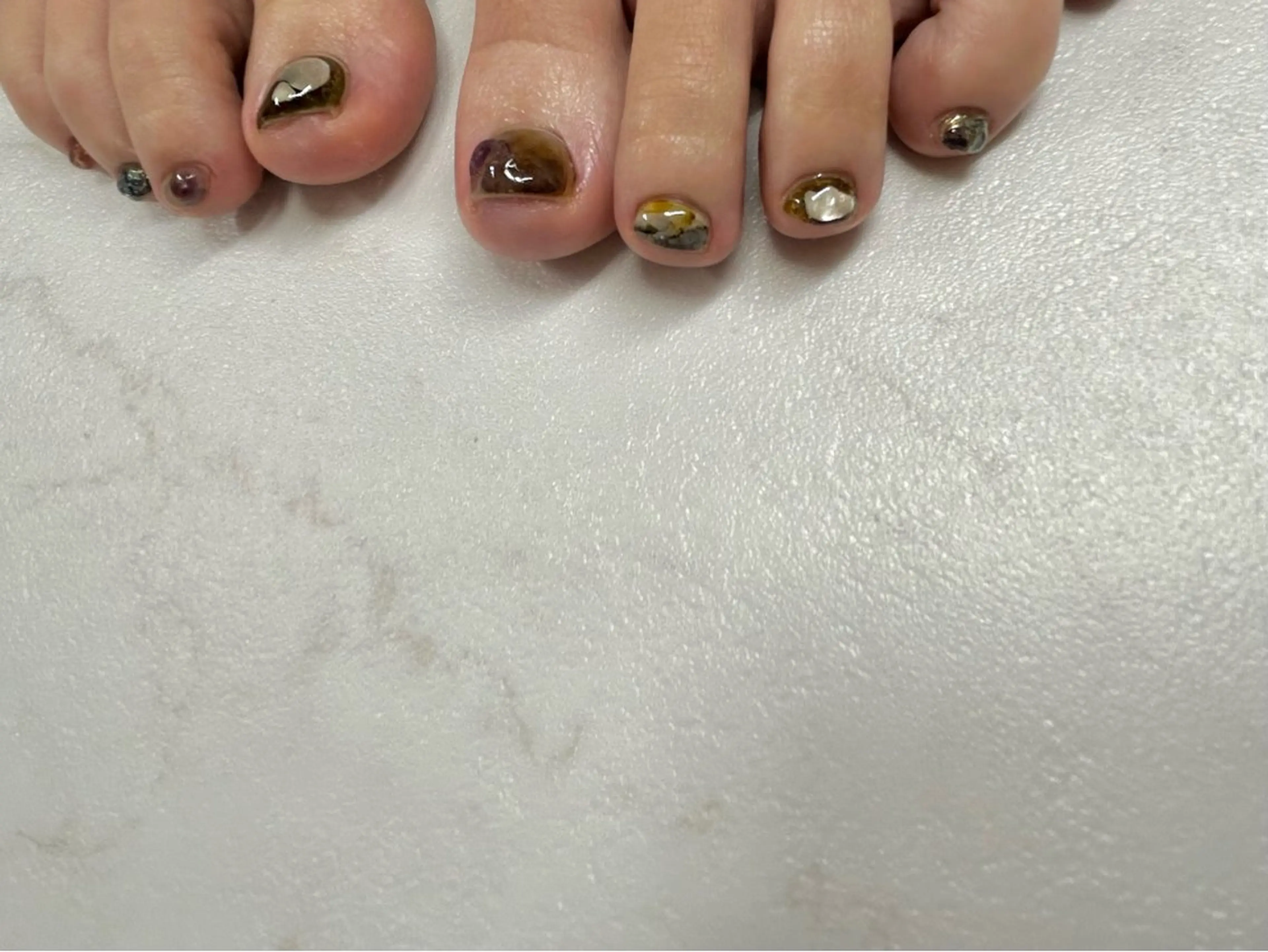 ニュアンスネイル◎フットデザインコース［パラジェル］の写真