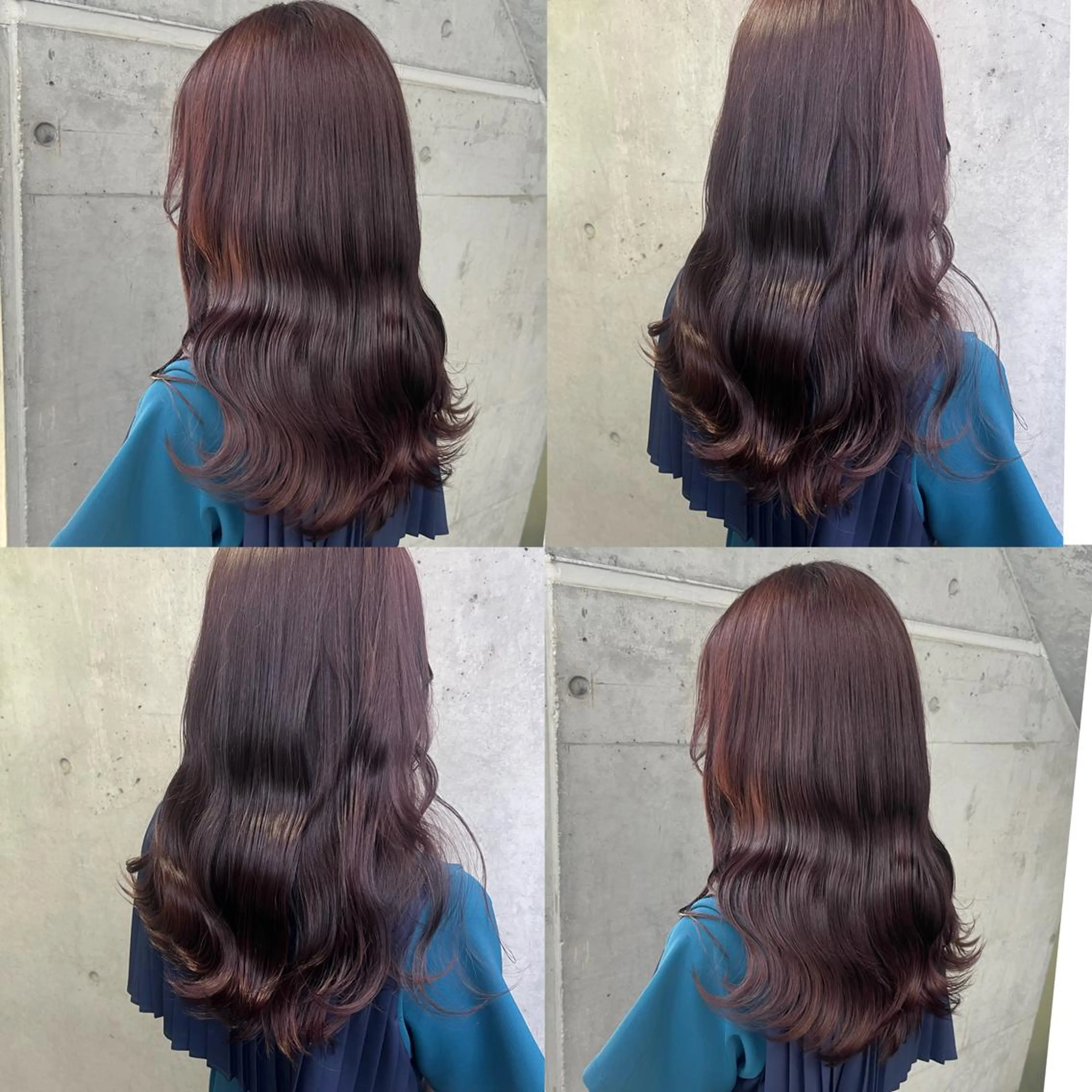 ミディアム カラー ブラウンカラー ピンクカラー ピンクブラウン カジュアルを女っぽく 𝗮𝘆𝗮𝗰𝗼のヘアスタイル