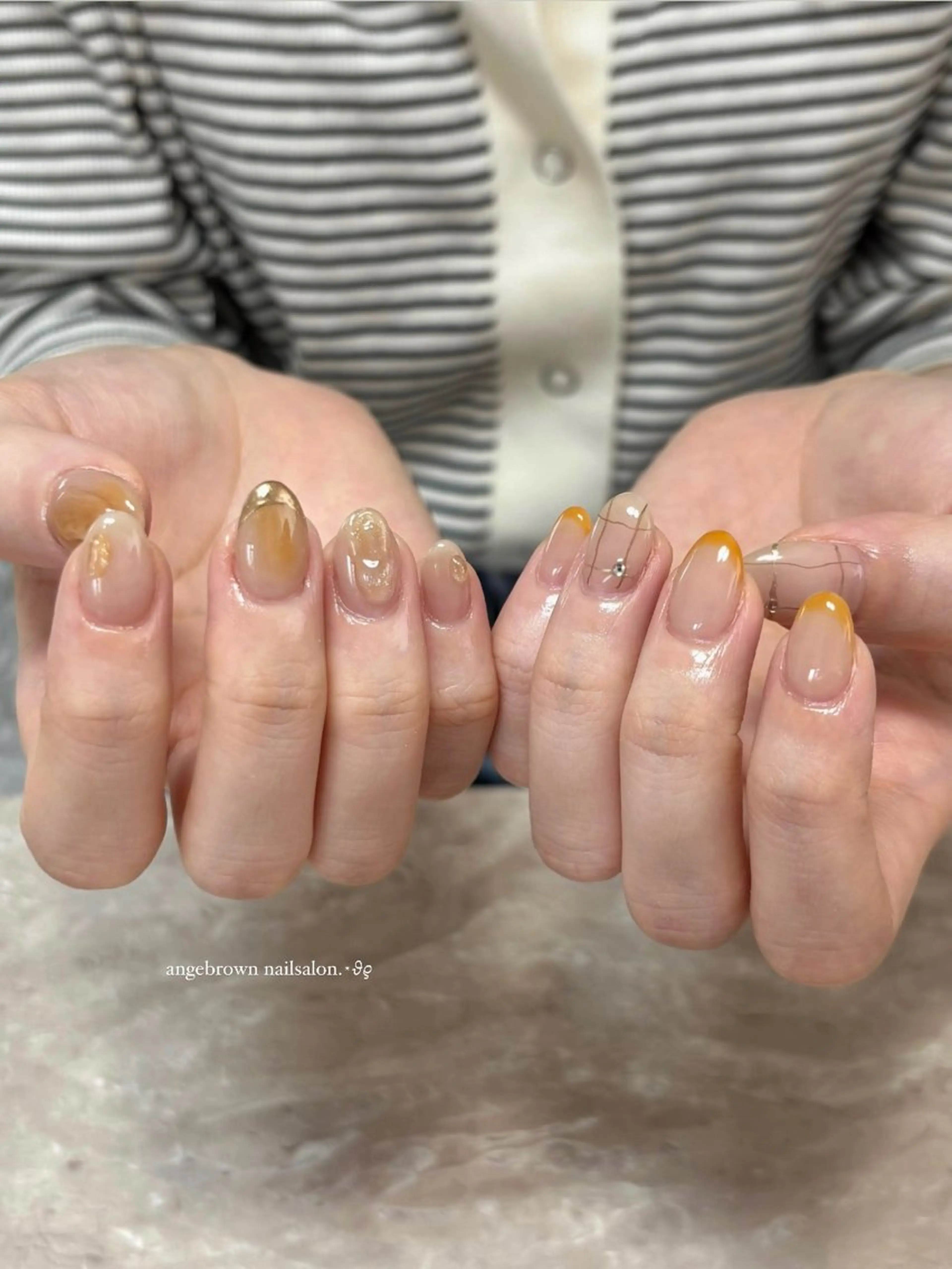 ネイル ハンドネイル ange brownのネイルデザイン