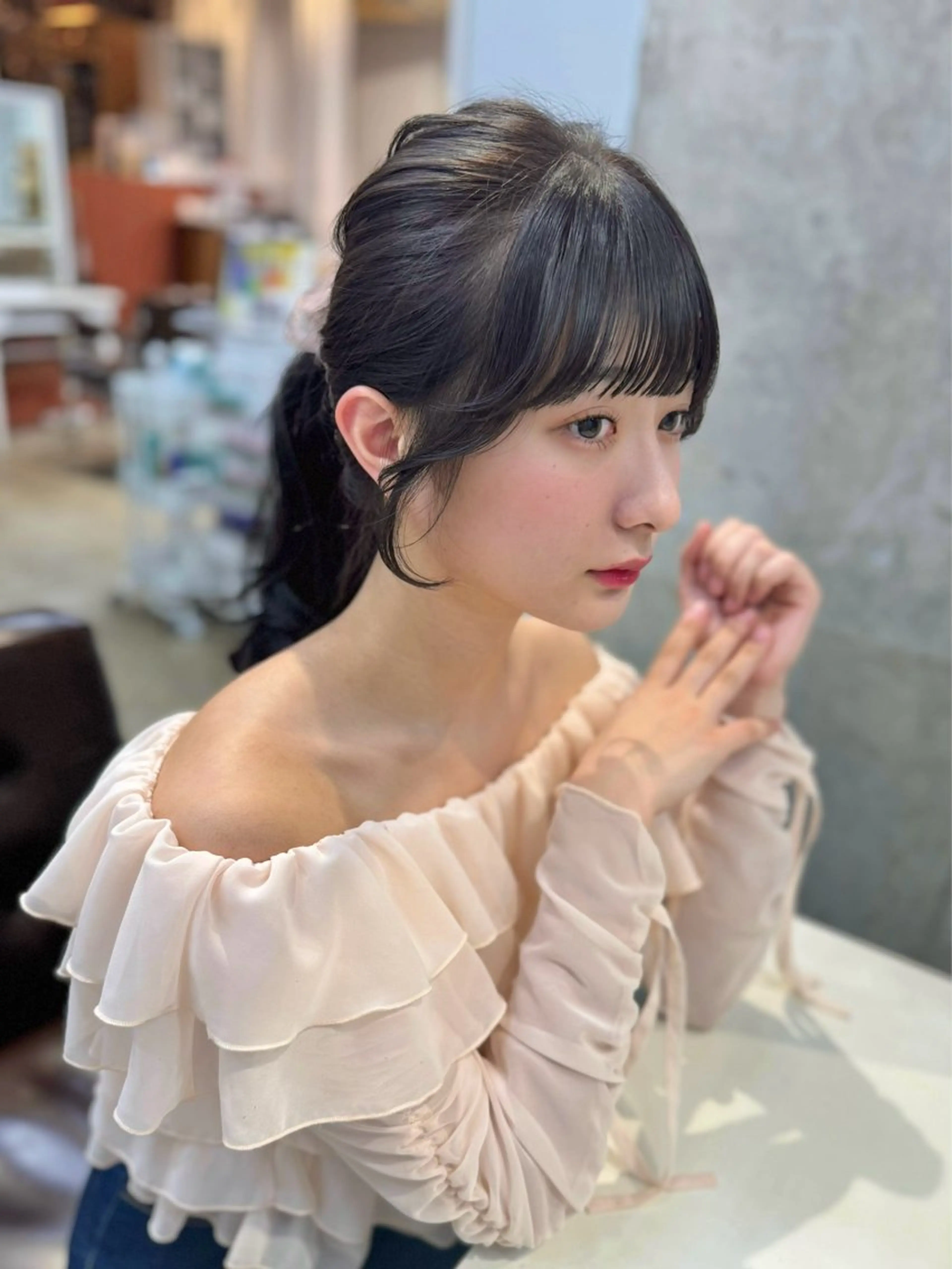 ロング カラー ヘアアレンジ カット ヘアカラー 🎀taro ブリーチなしカラーのヘアスタイル