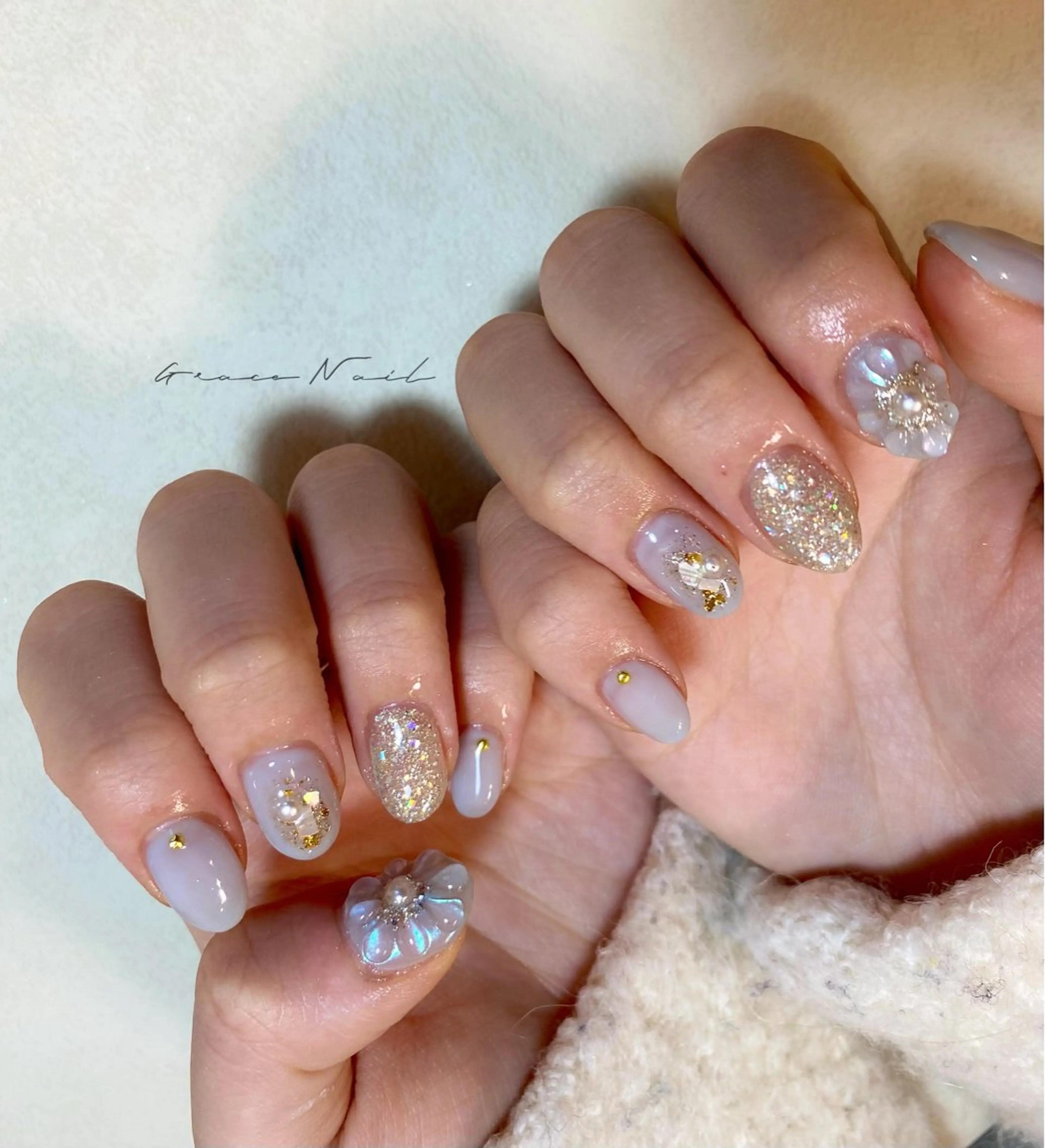 ネイル ハンドネイル ☆*。Grace Nail。*☆のネイルデザイン