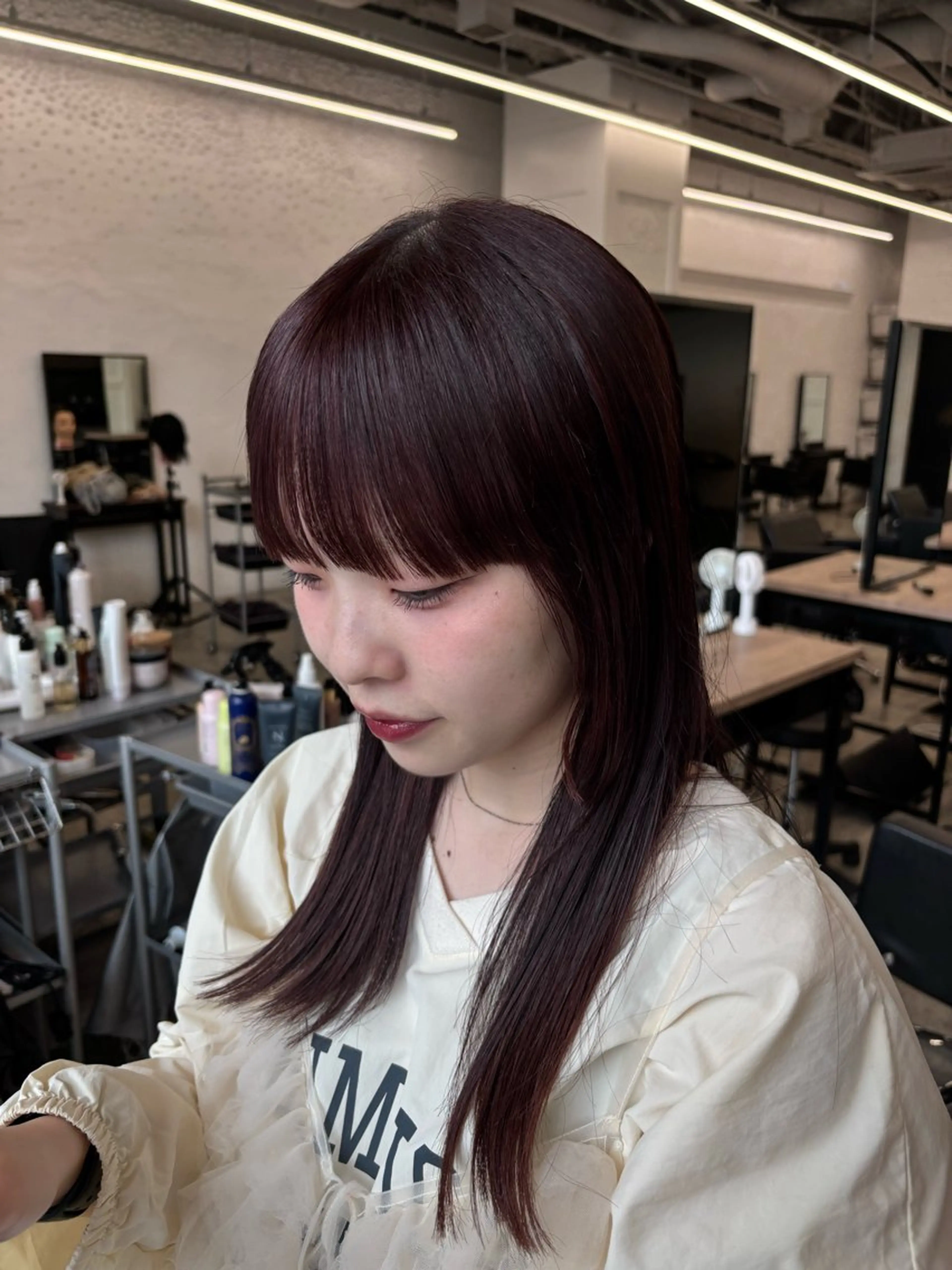 ロング カラー ヘアカラー トリートメント 🍇似合わせ暖色🍇 髪質改善/YUIKOのヘアスタイル