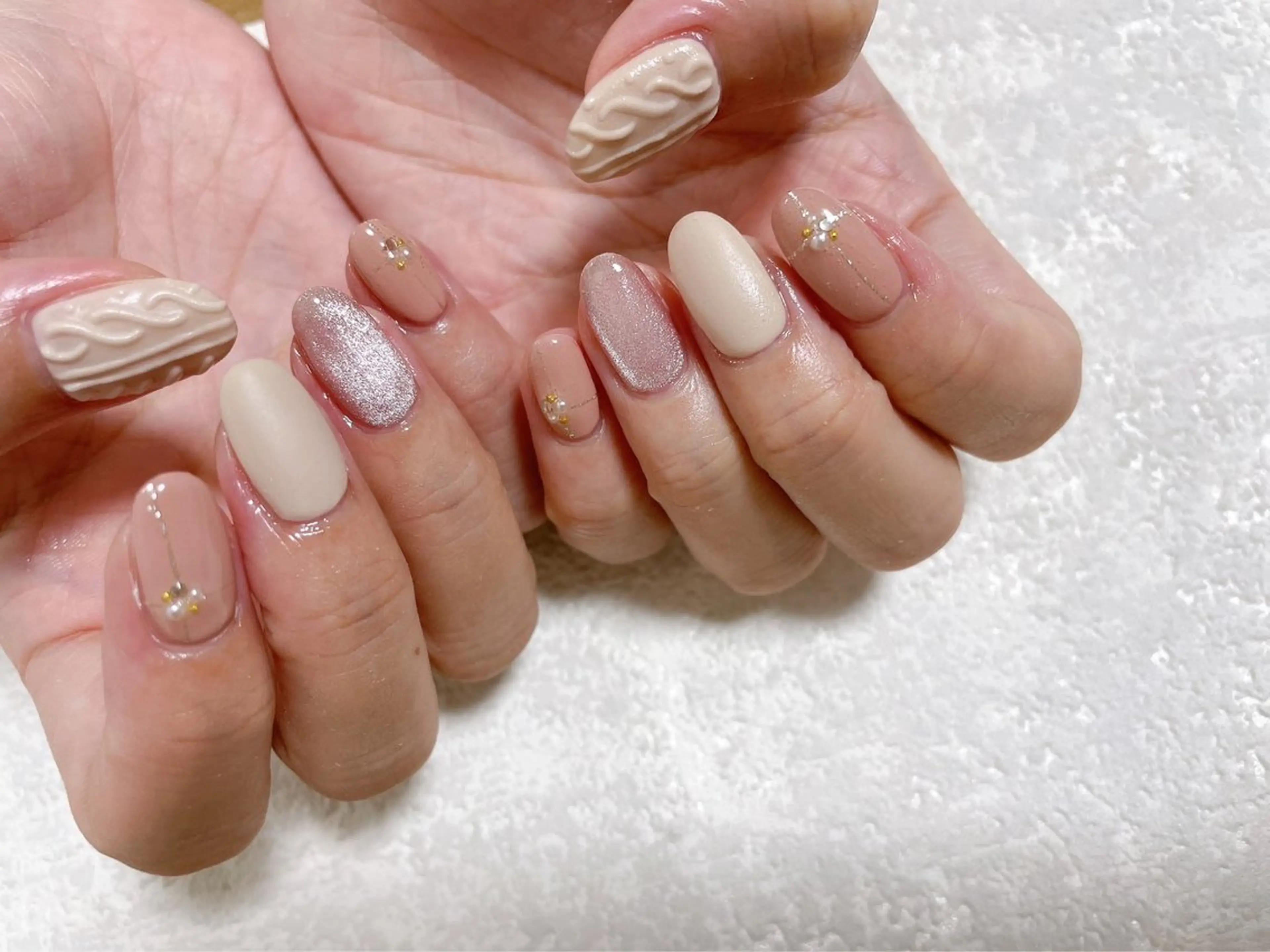 ネイル ジェルネイル 韓国ネイル パラジェル kikinail 溝の口のネイルデザイン