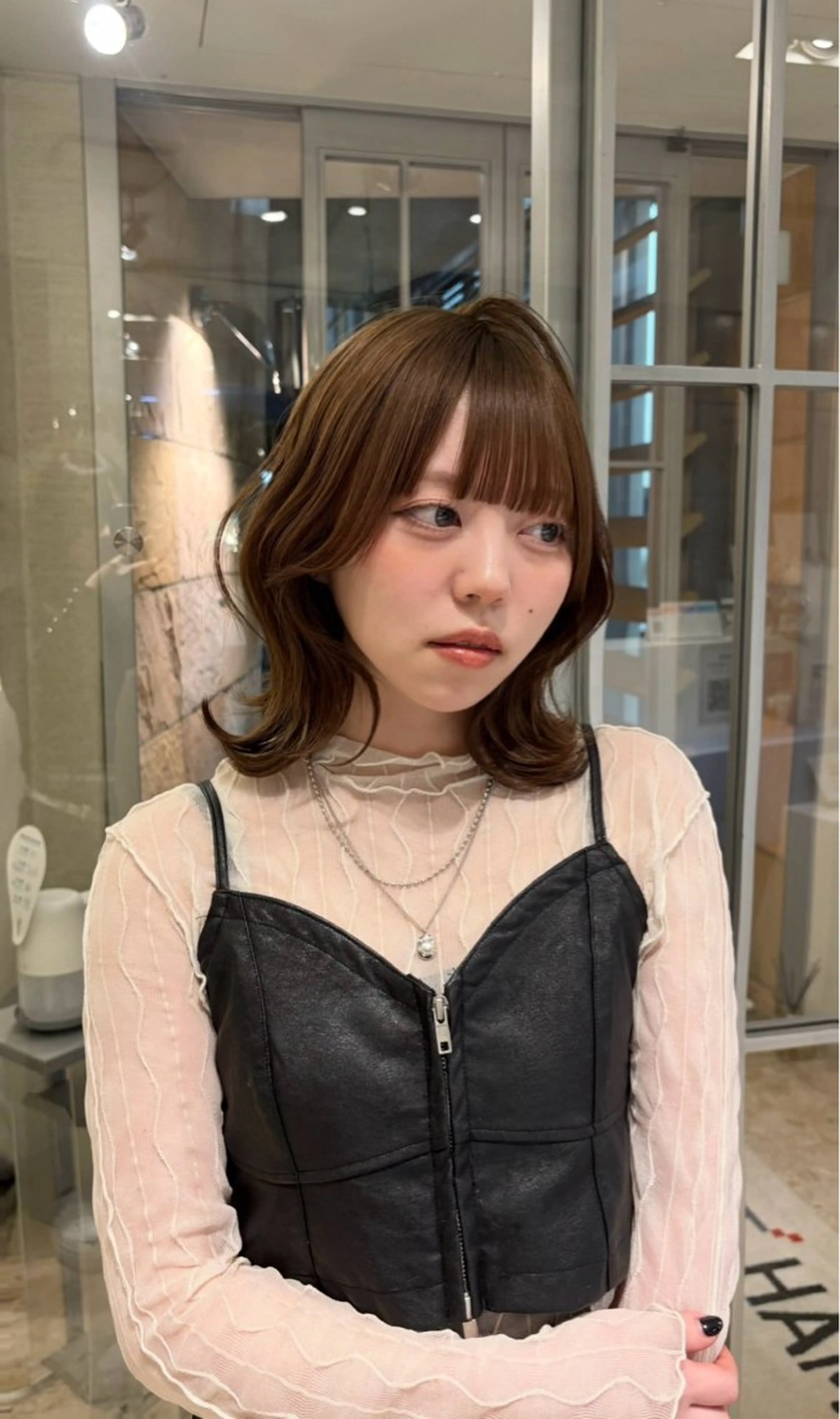 ミディアム くびれヘア レイヤーカット EAST  HAM所属・野呂 一遥のヘアスタイル