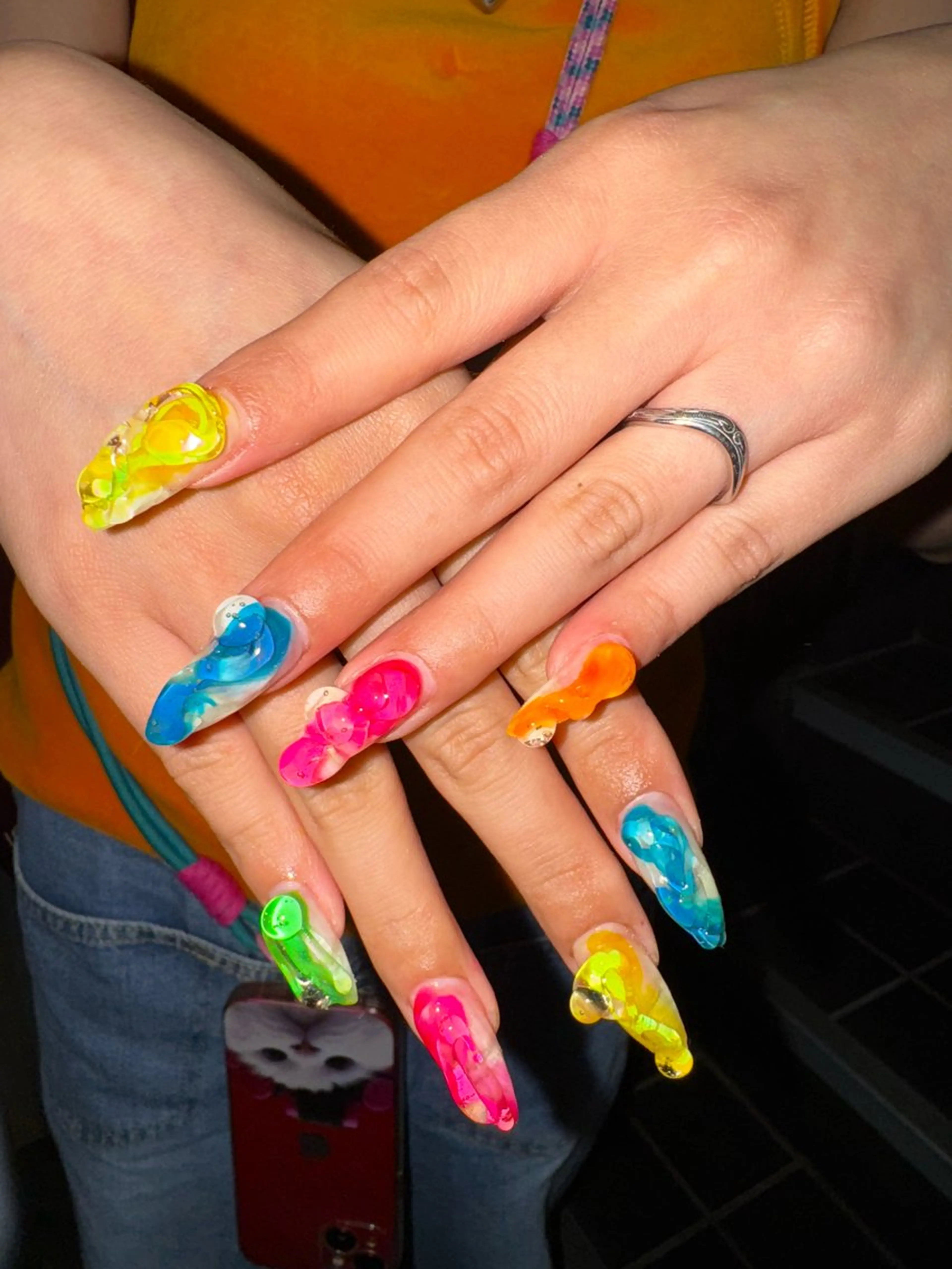 ネイル ハンドネイル フットネイル MITSUKI🪡 海外/個性派/ロングのネイルデザイン