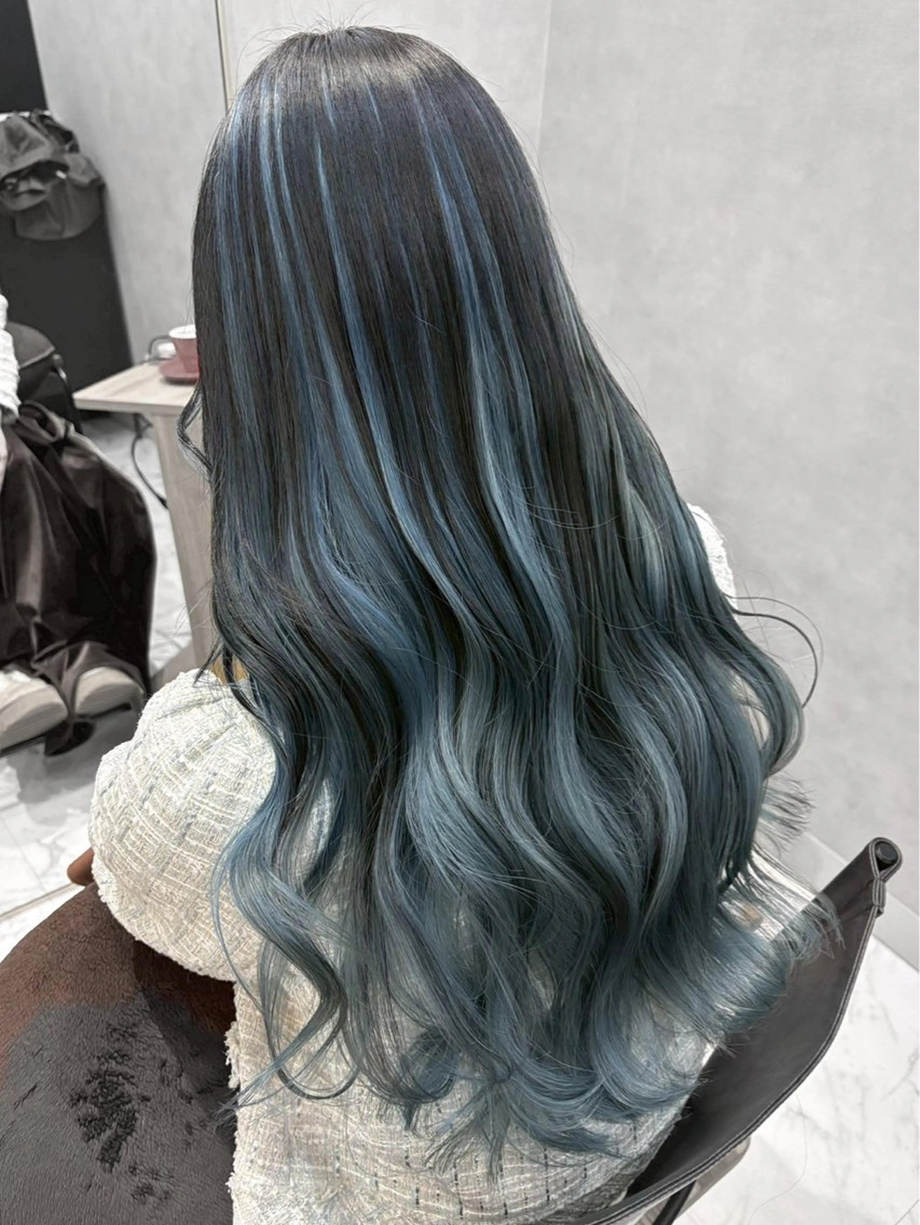 ロング カラー カット ヘアカラー トリートメント ハイトーン/韓国風/ 艶髪/吉祥寺のヘアスタイル