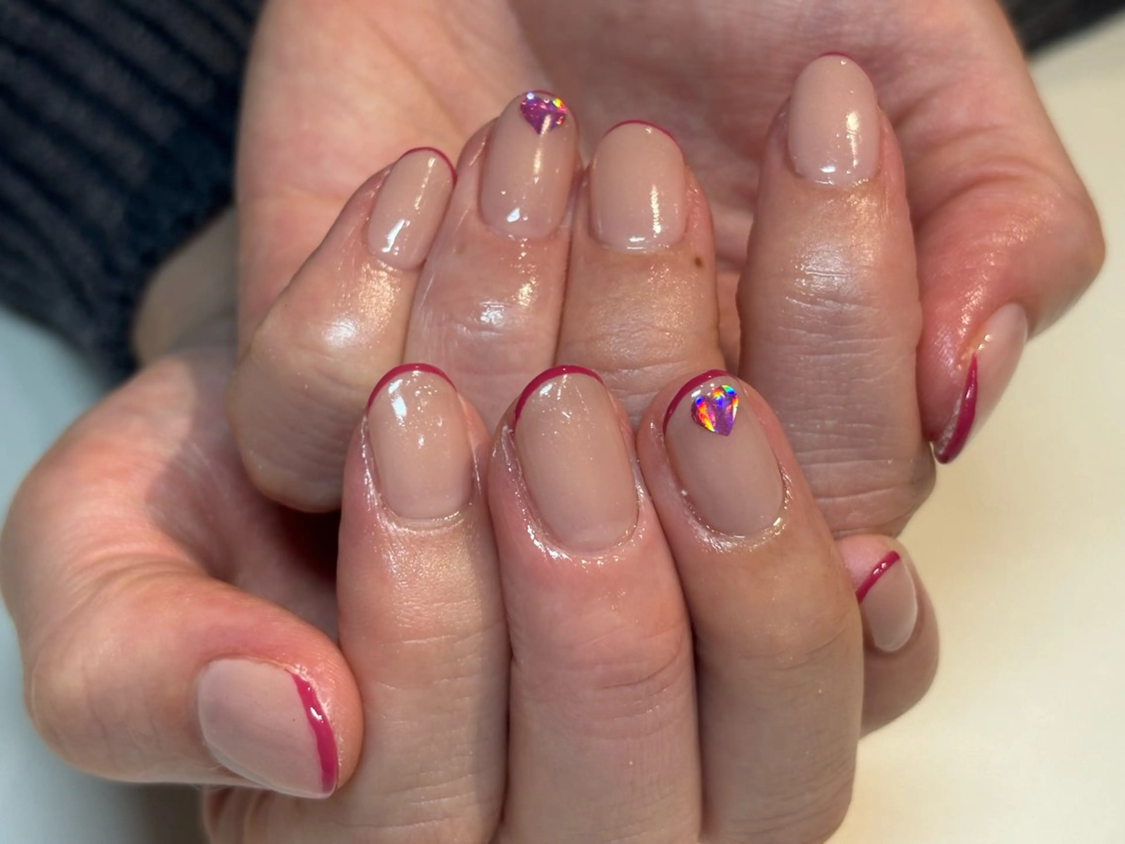 ネイル フットネイル フレンチネイル ジェルネイル グラデーション マグネットネイル ハンドネイル ヘアー.ネイル二刀流 misa🫧のヘアスタイル
