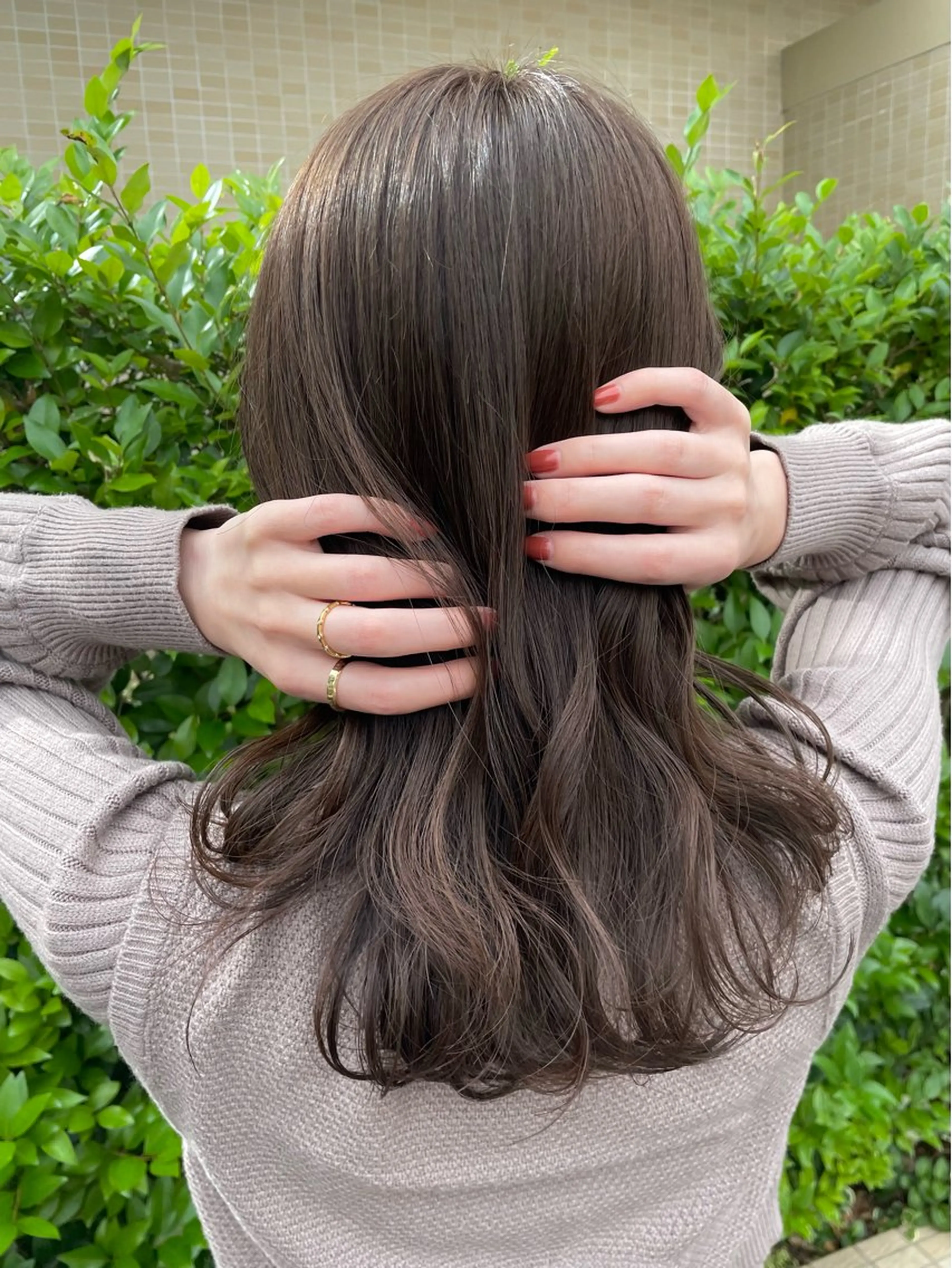 【ダメージレスで透明感🌟】カット＋ブリーチなしダブルカラー+トリートメントの写真