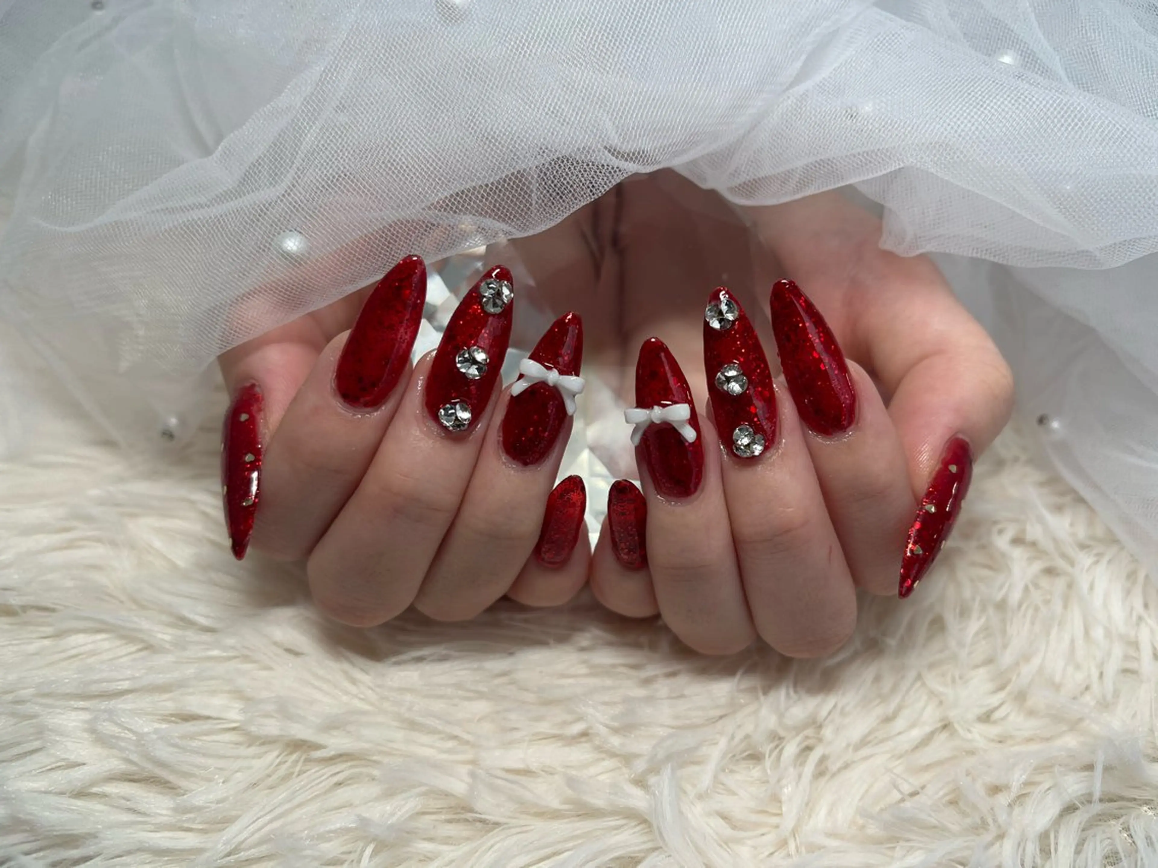 ネイル 長さ出し ワンカラーネイル プライベートサロン le'aのネイルデザイン