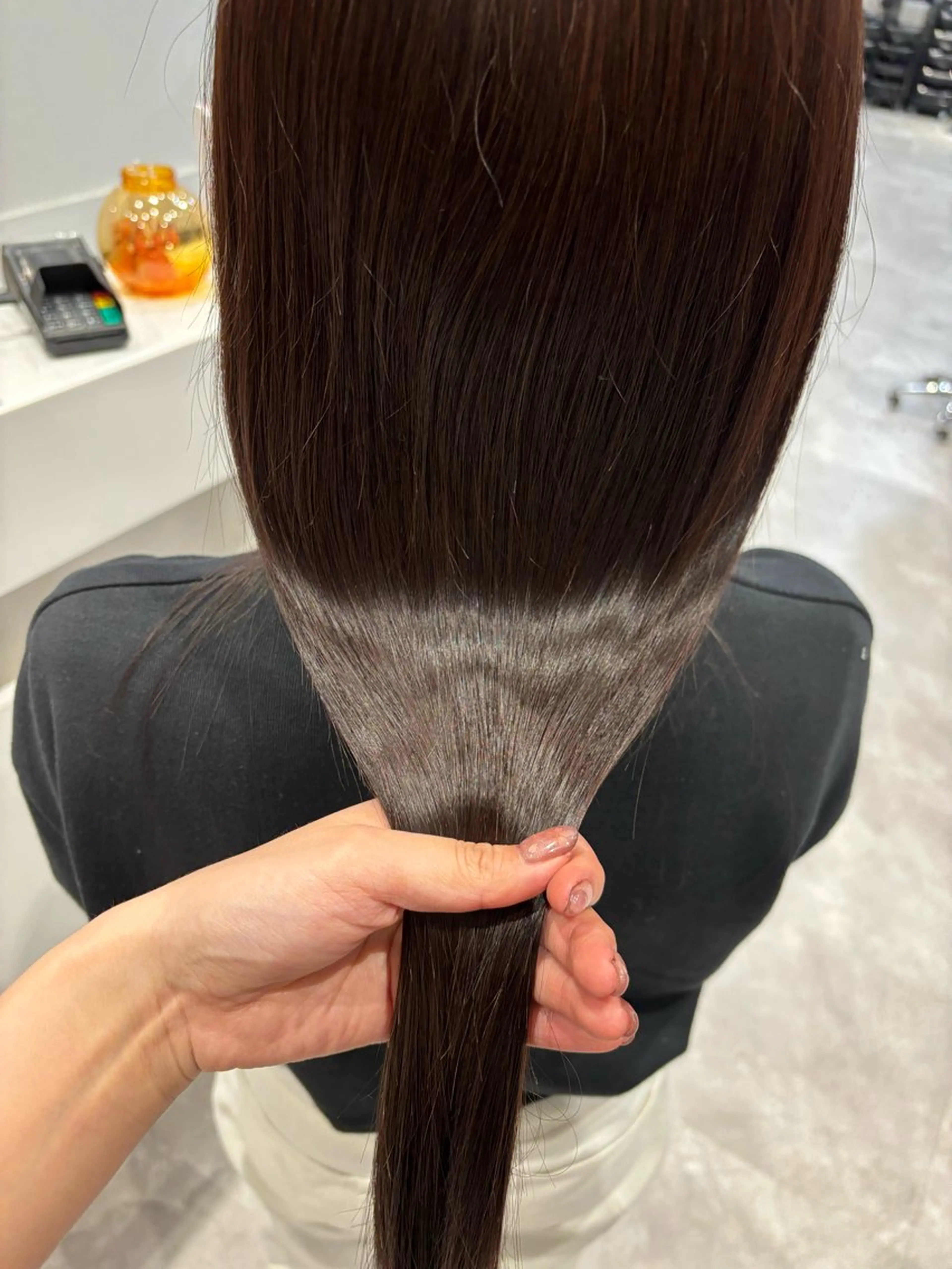 セミロング 縮毛矯正 トリートメント maki💖 ボブ/縮毛矯正のヘアスタイル