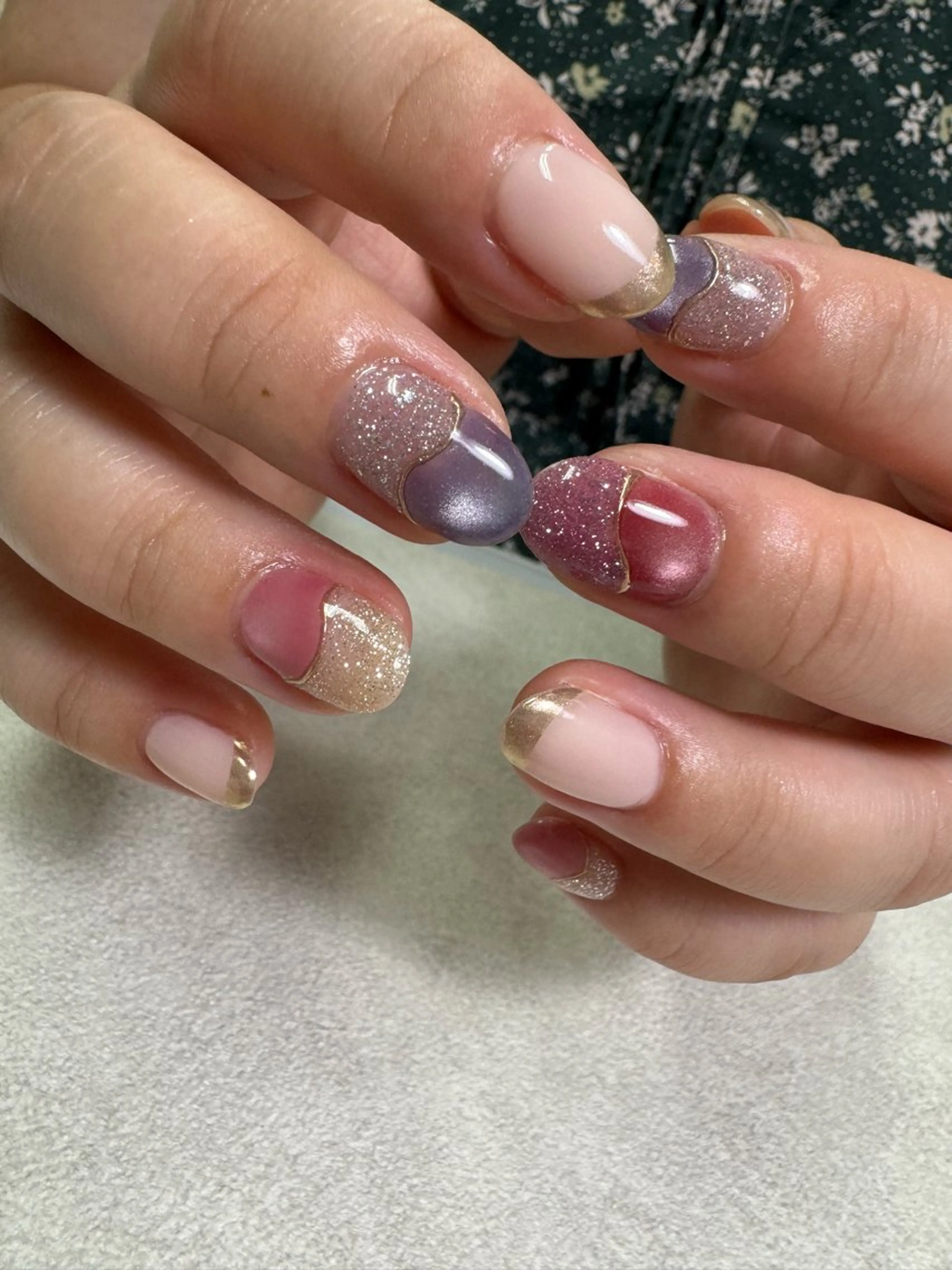 ネイル フラッシュネイル マグネットネイル ハンドネイル Nail salon Genie所属・Nail salon Genieのネイルデザイン