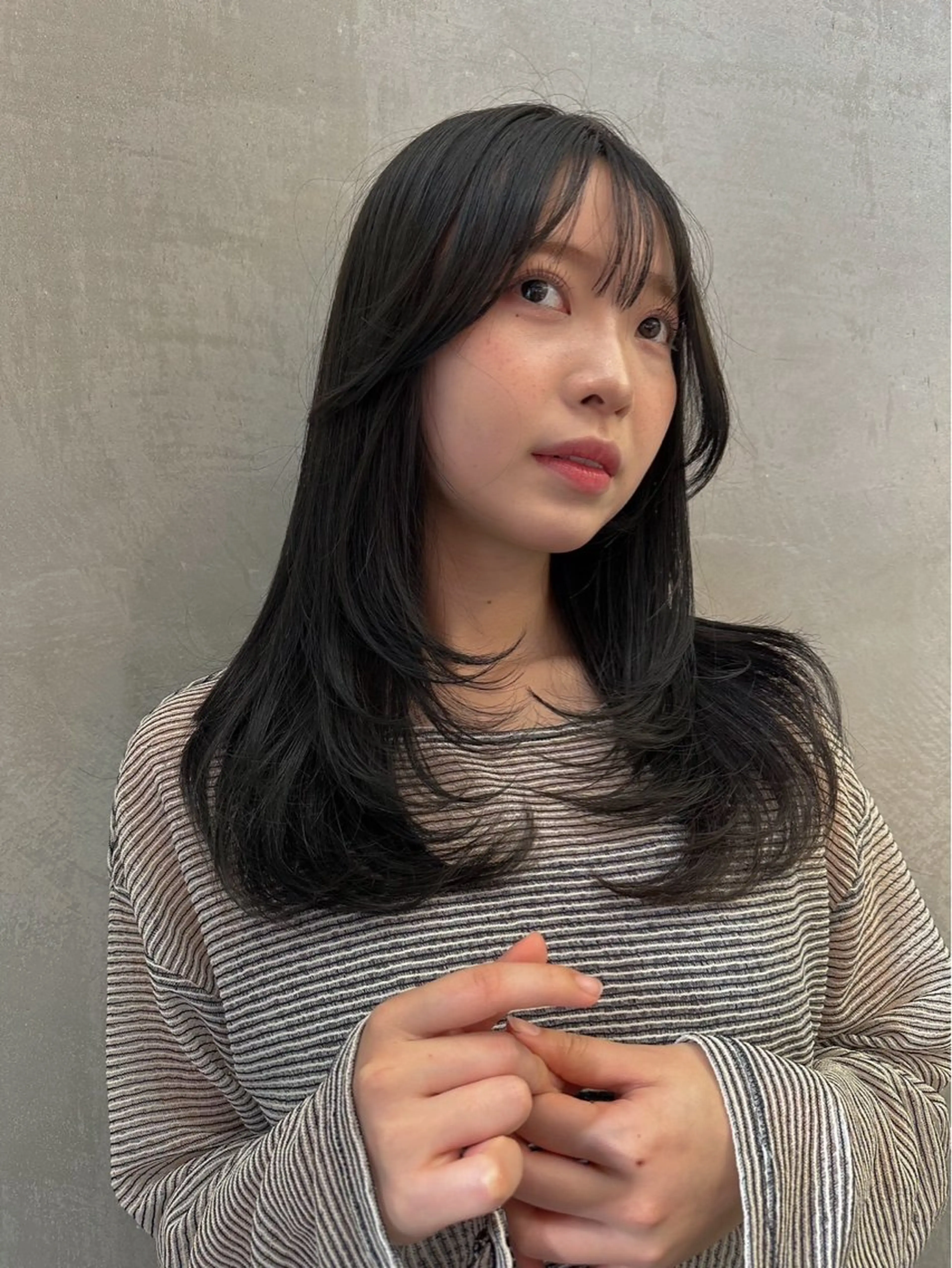 ロング カット トリートメント ヘッドスパ 🫒オリーブカラー/ みづき/パーマ🤍のヘアスタイル