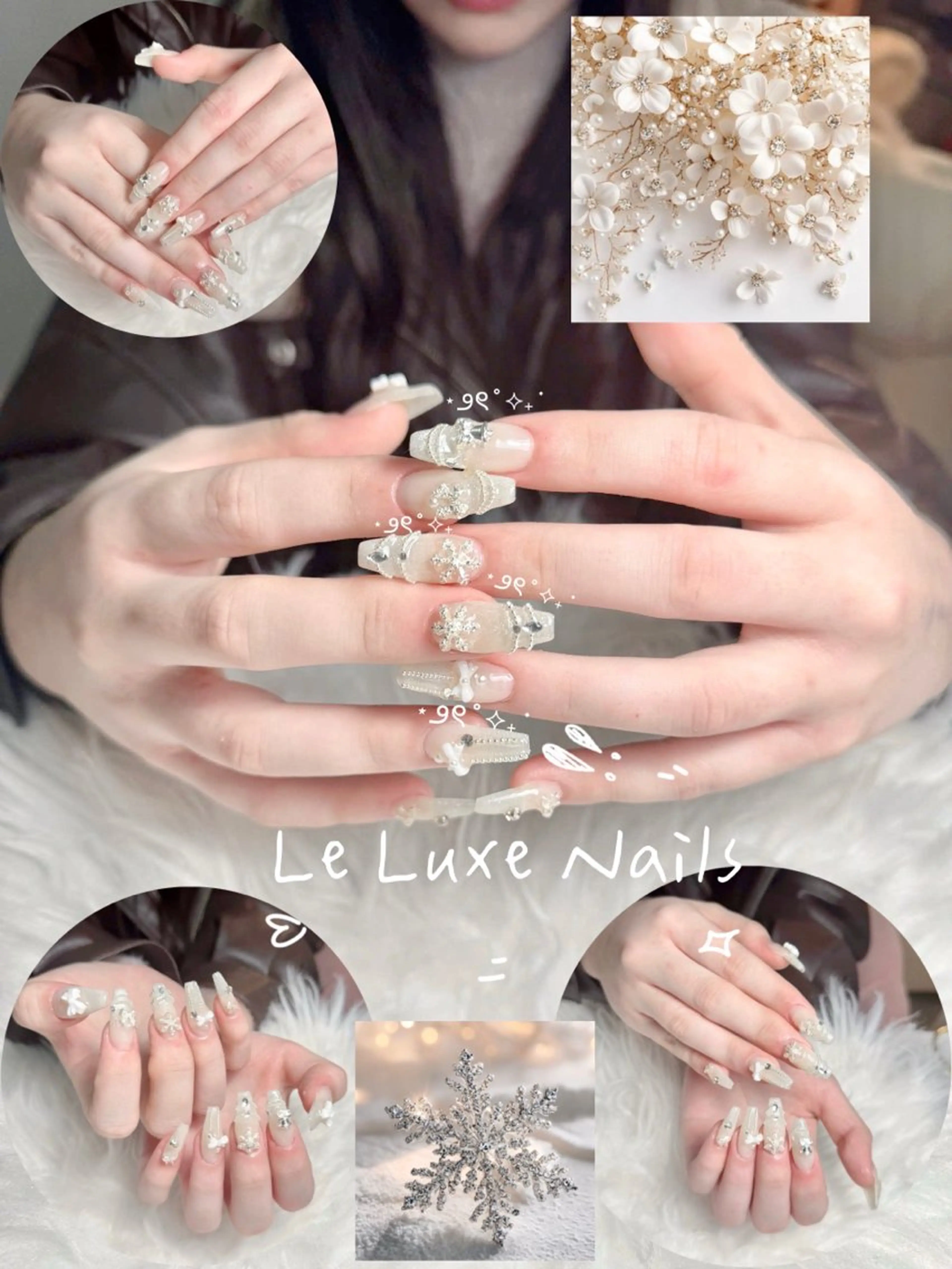 ネイル 長さ出し 持ち込み ネイルチップ le luxe nailsのネイルデザイン
