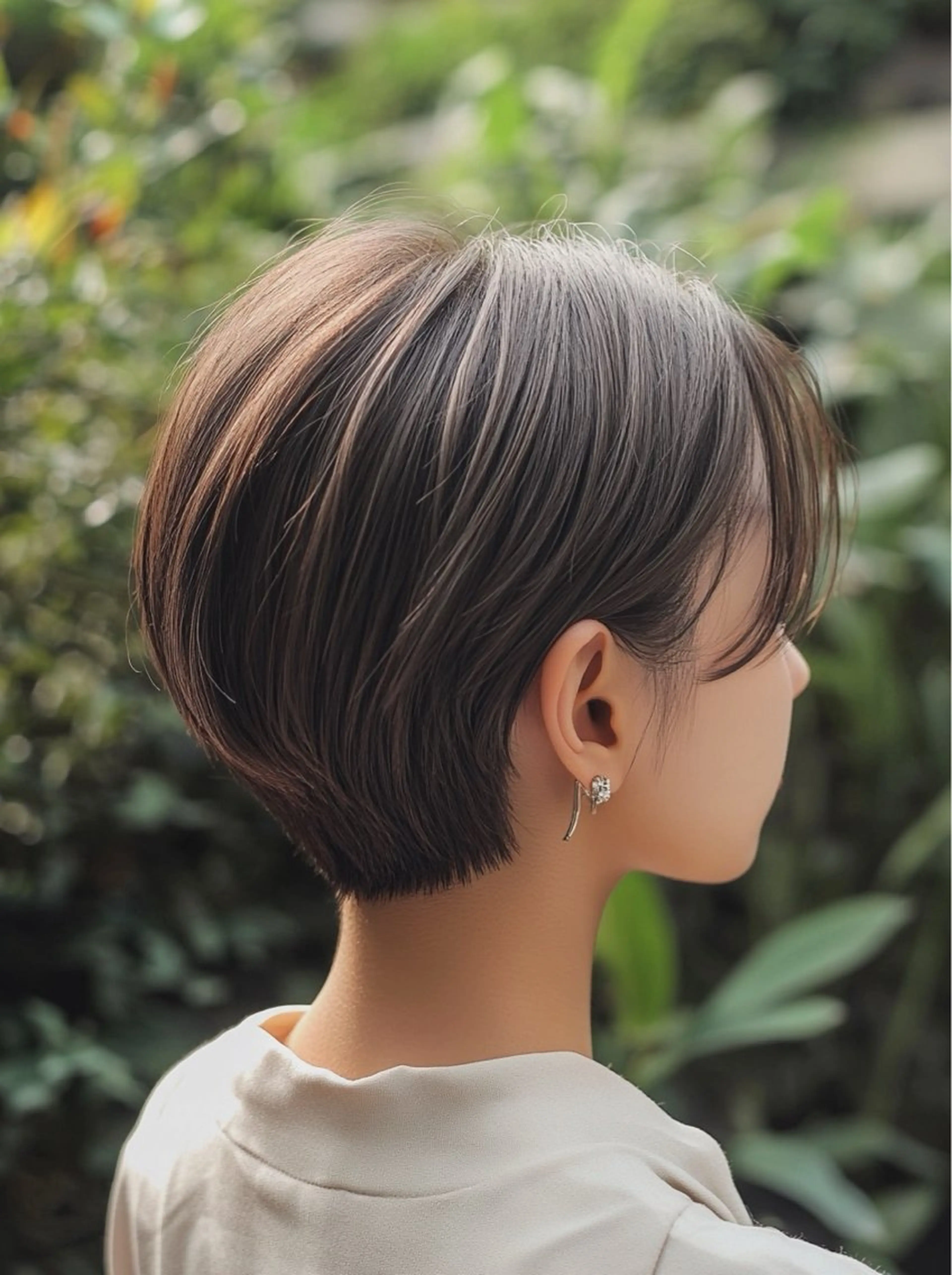 ショート カット トリートメント レイヤー×顔周 り×髪質改善/MIUのヘアスタイル