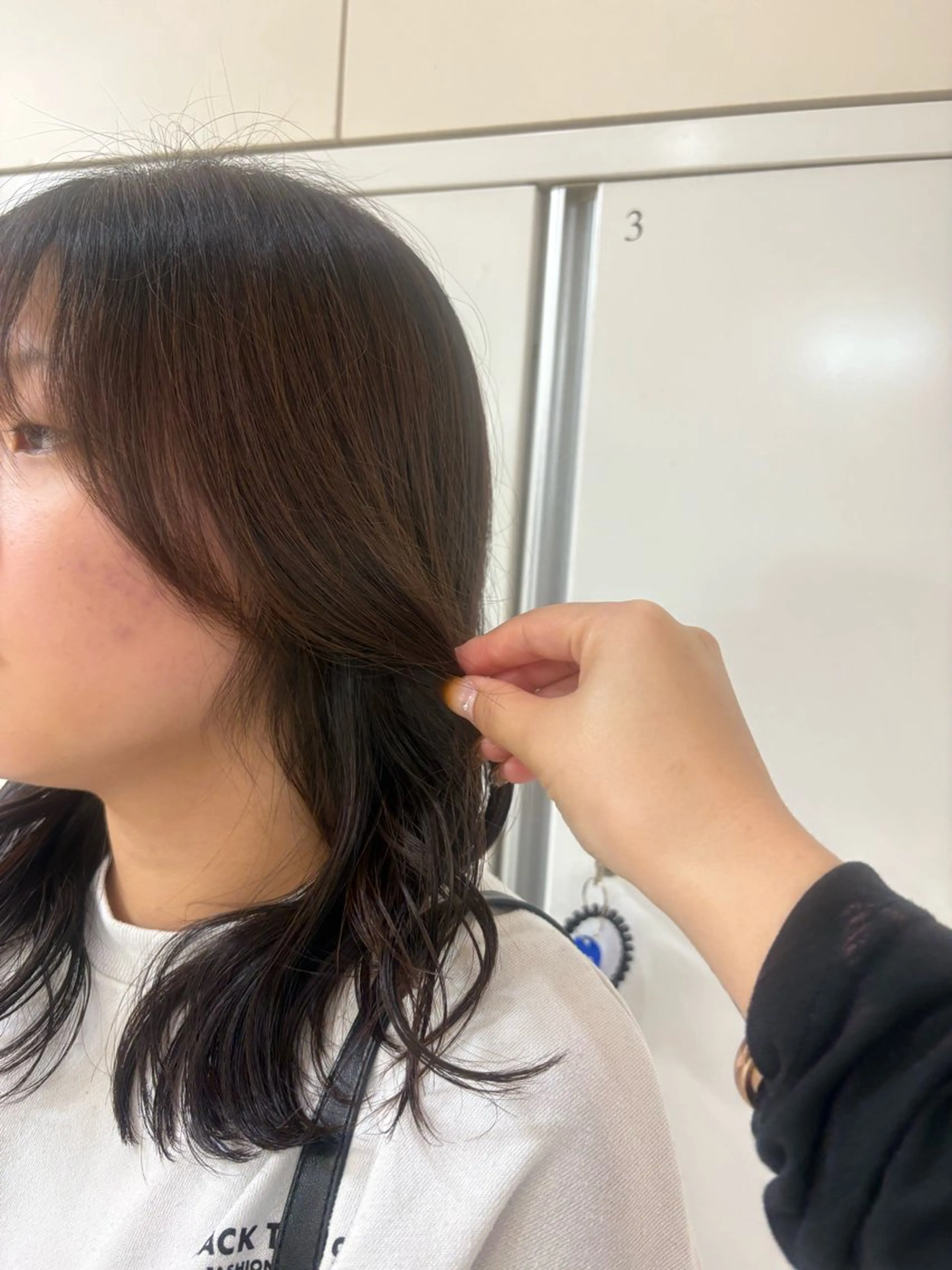 ミディアム くびれヘア カット トリートメント CREA渋沢 モデル募集🌺アイナのヘアスタイル