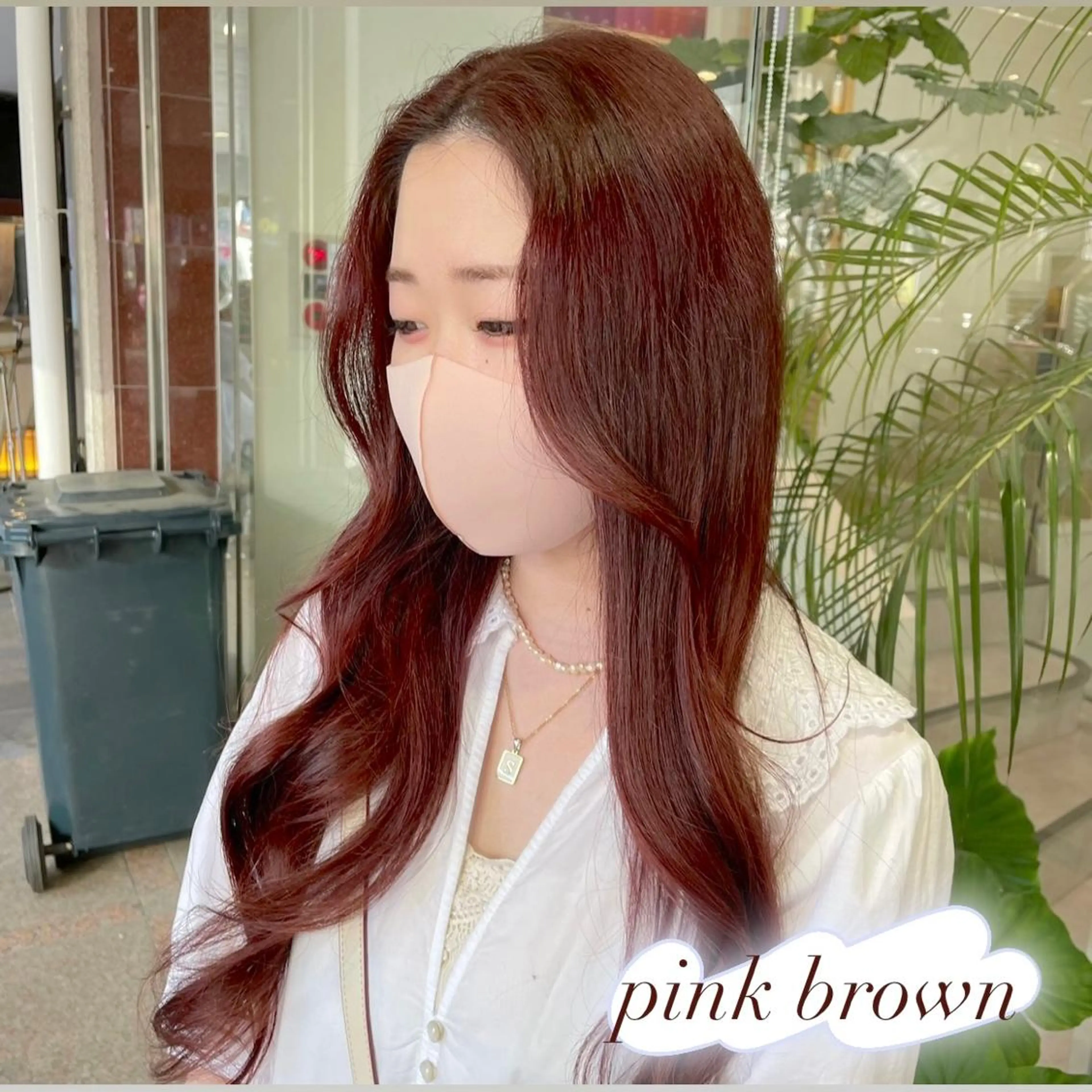 ロング カラー ヘアカラー ピンクカラー🎀/ ミルクティー🍼花音のヘアスタイル