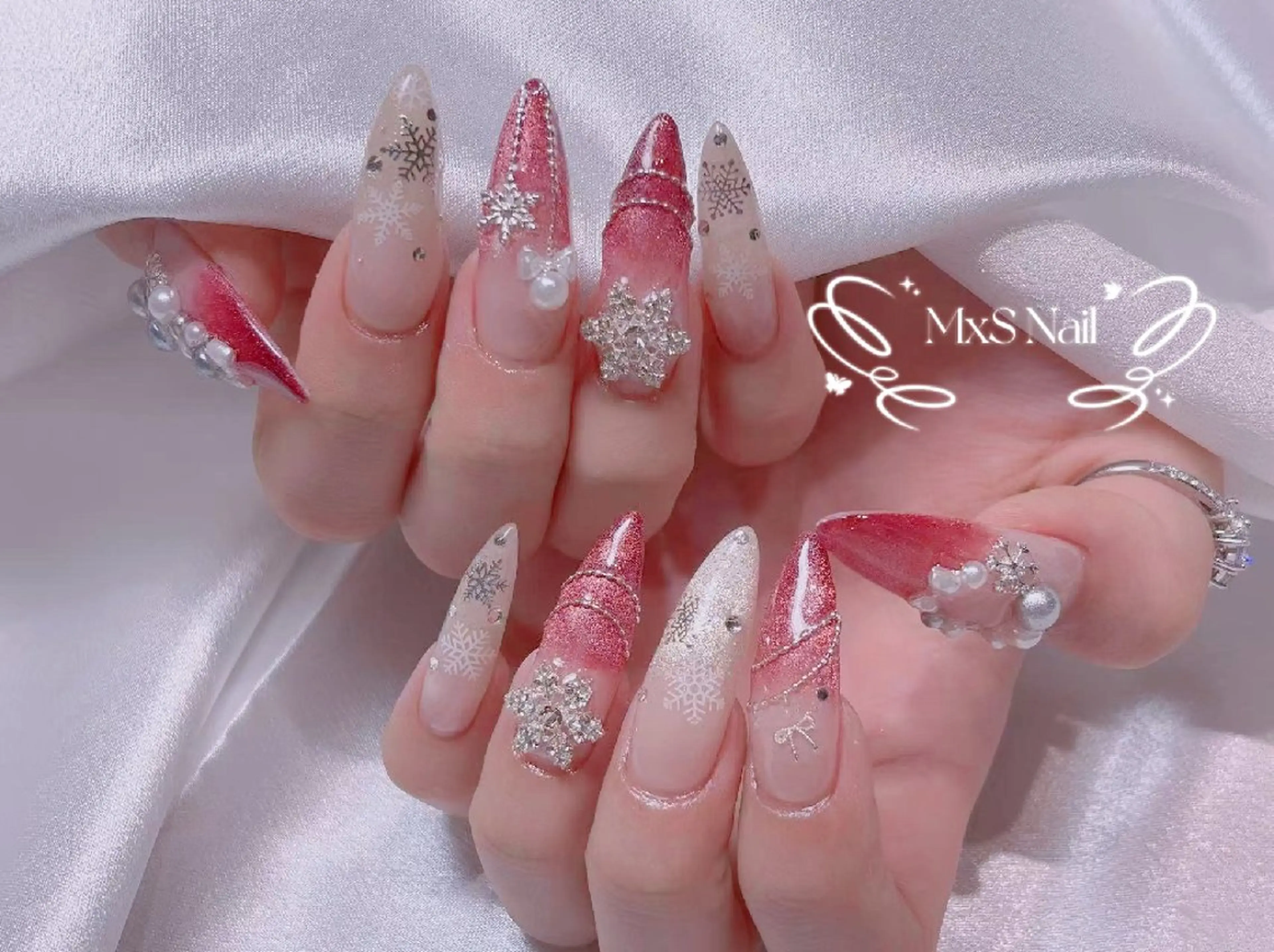 ネイル ハンドネイル MxS Nail 【長さだし/フィルイン/マグネット/ワンホンネイル/韓国ネイル/パラジェル】所属・M×S Nail みなのネイルデザイン