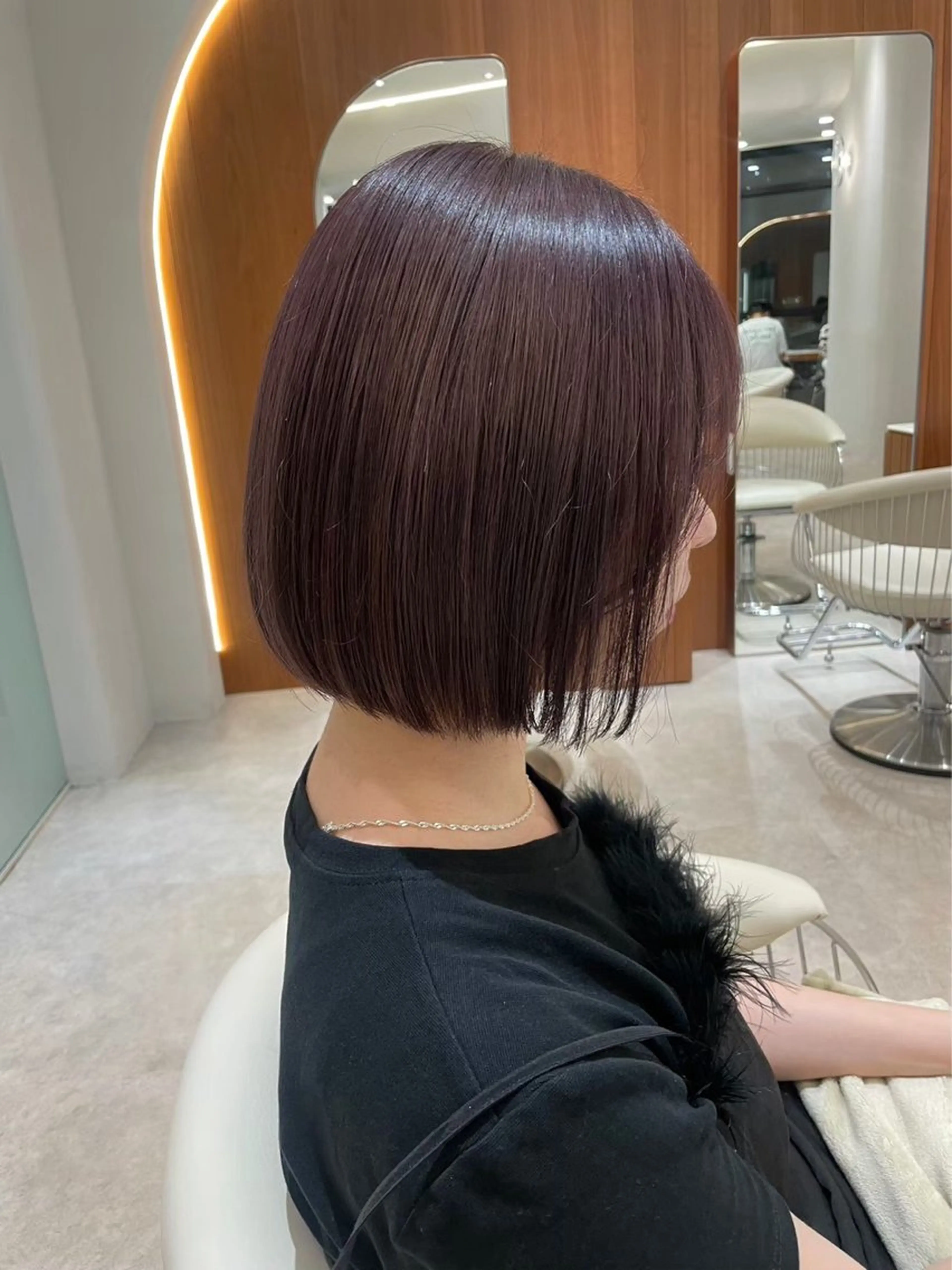 ミディアム カラー 渋谷/レイヤーボブ・ 透明感カラーしょうごのヘアスタイル