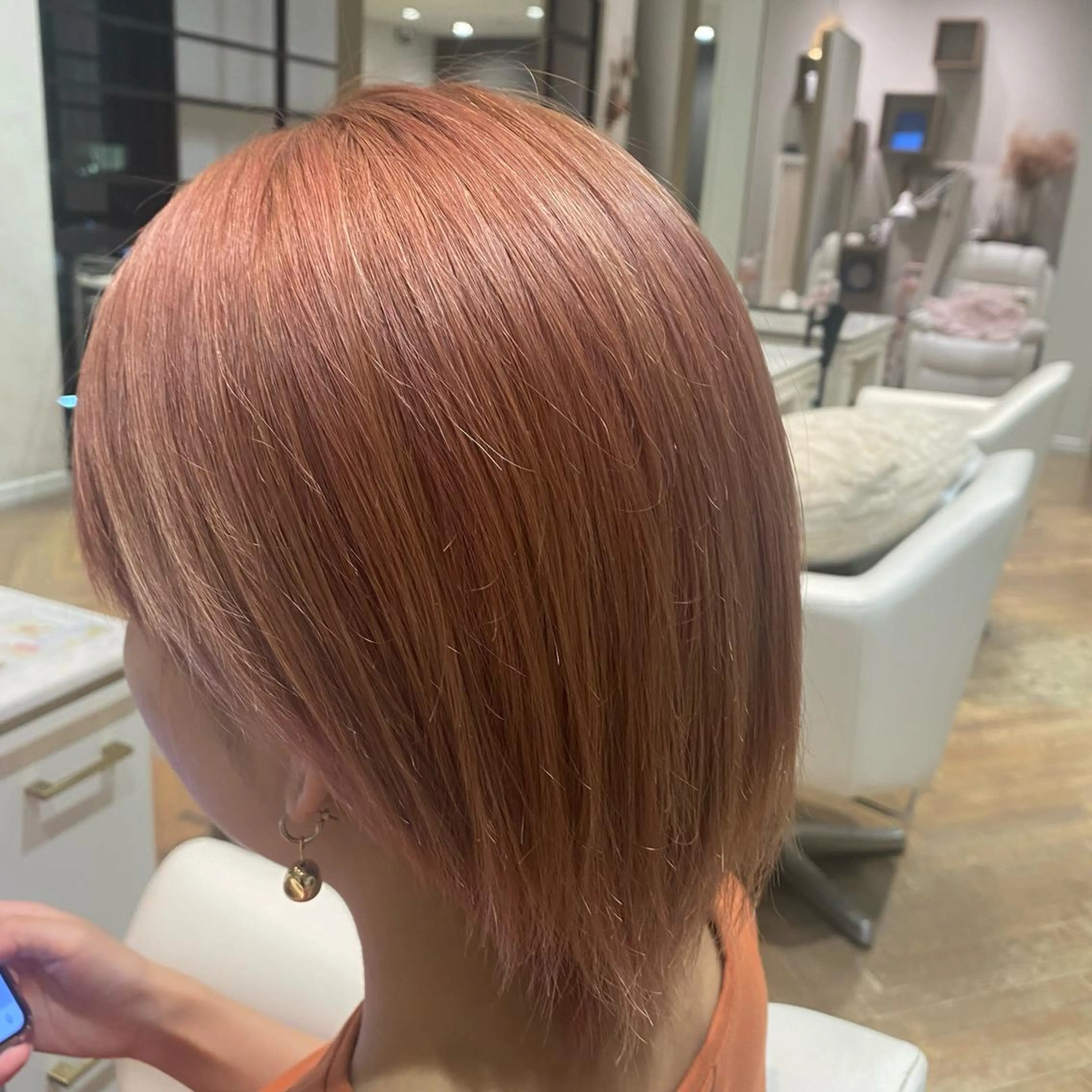 カラー ベージュカラー ピンクカラー ピンクベージュ 増井 彩乃のヘアスタイル