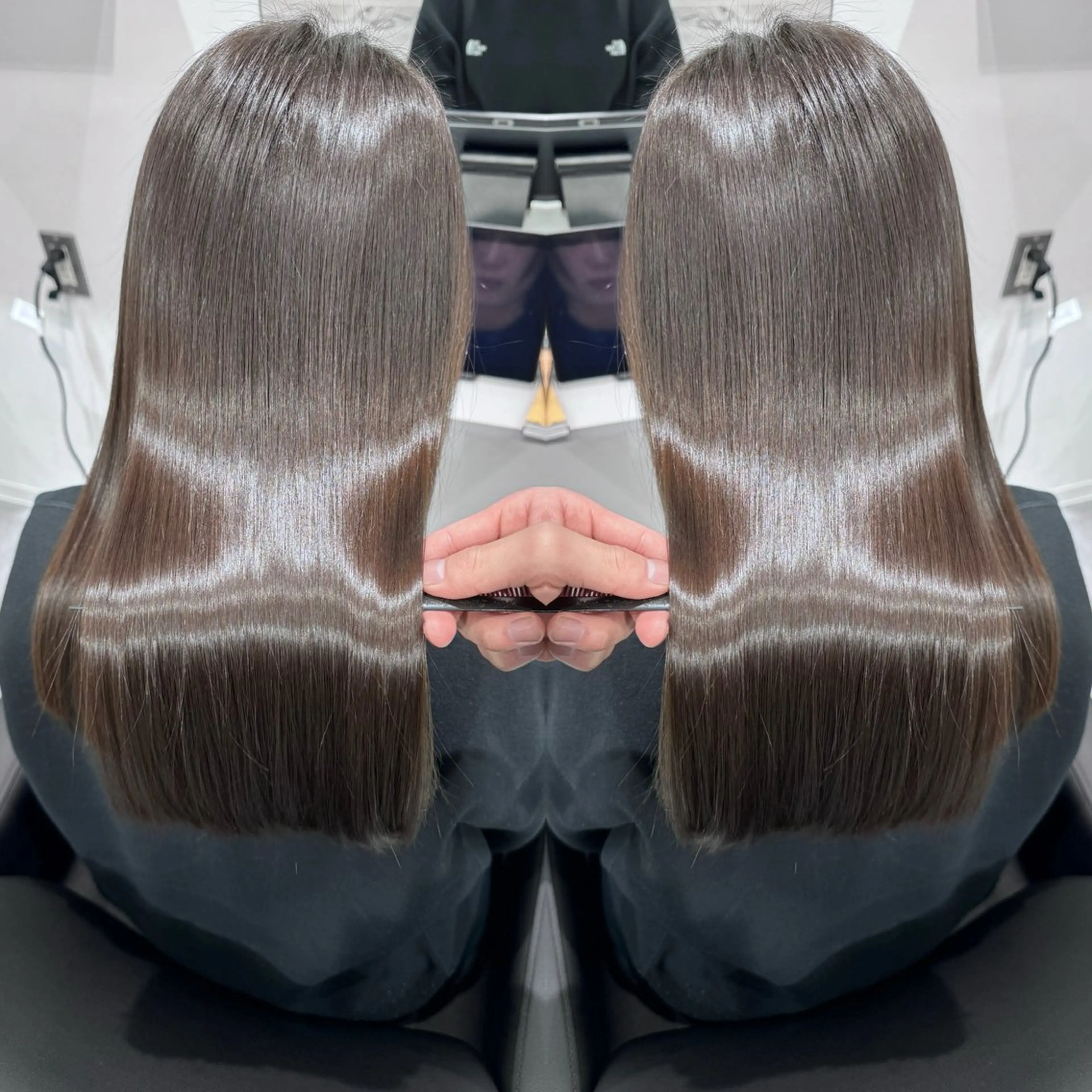 セミロング カット パーマ 縮毛矯正 トリートメント 💘MICOTO藤沢 髪質改善ブリーチ💘のヘアスタイル