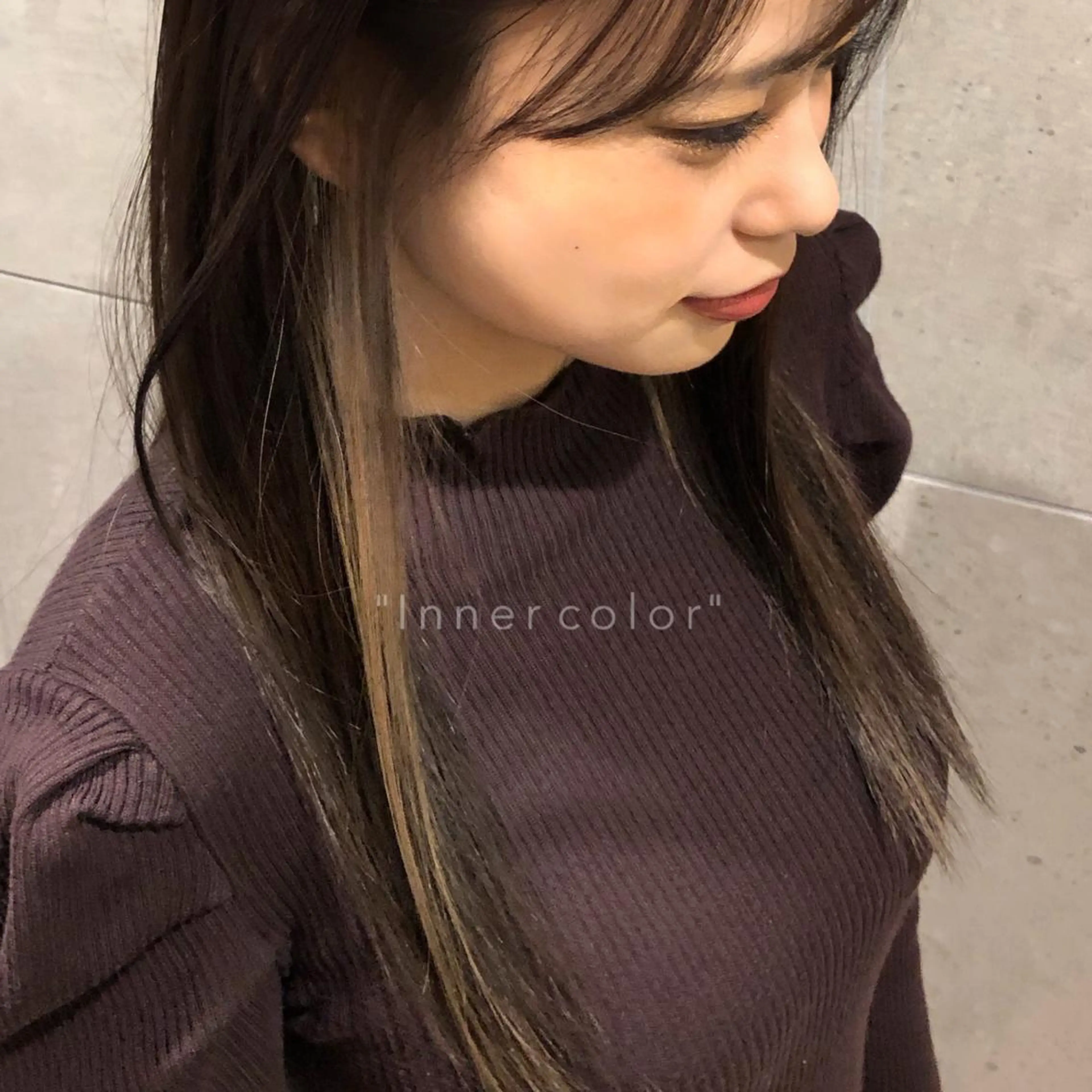 ロング カラー ヤマナカユウ 🕊️小顔レイヤーのヘアスタイル