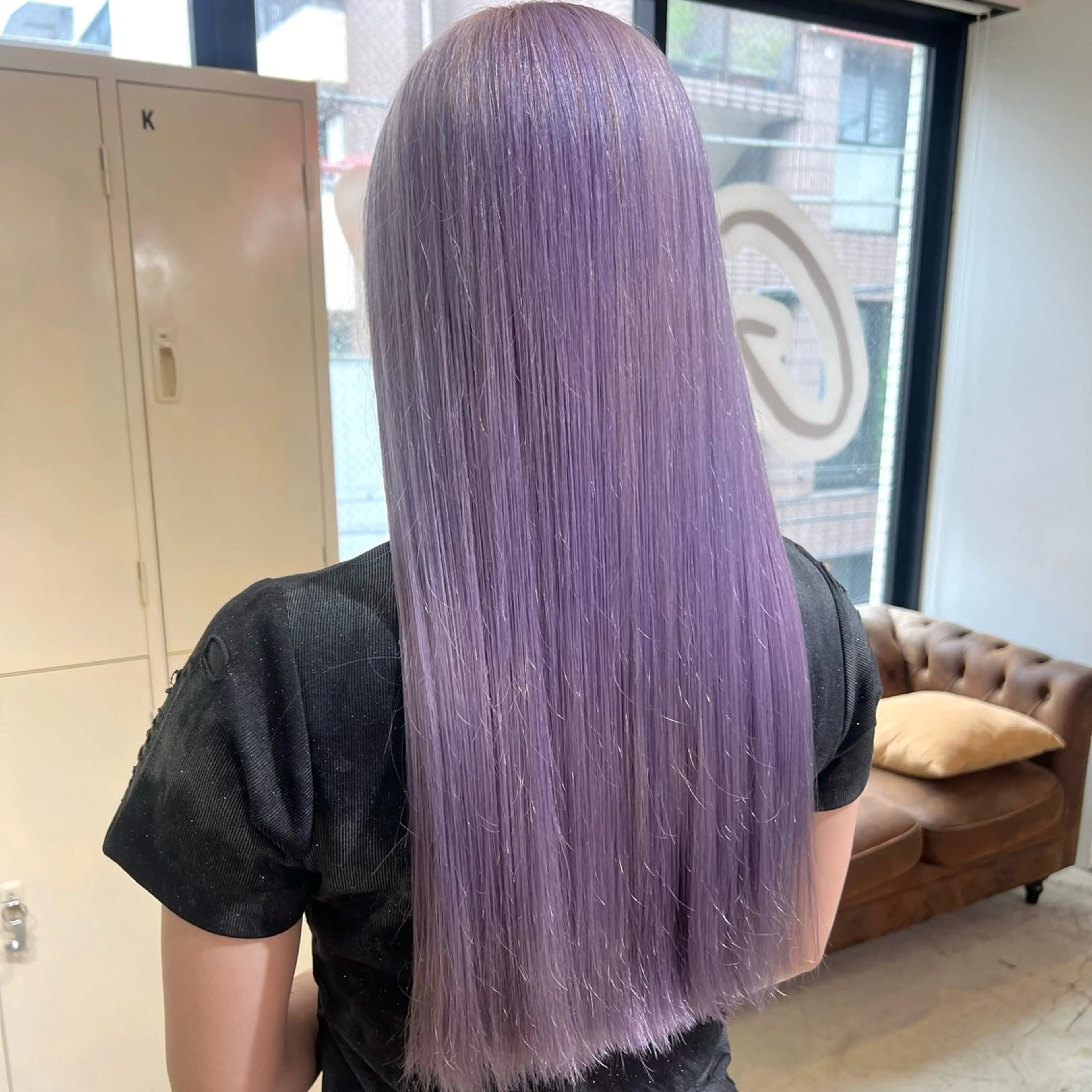 ロング カラー パーマ ヘアアレンジ カット ヘアカラー 🧨ブリーチー×ボブ レイヤー💎じゅえるのヘアスタイル