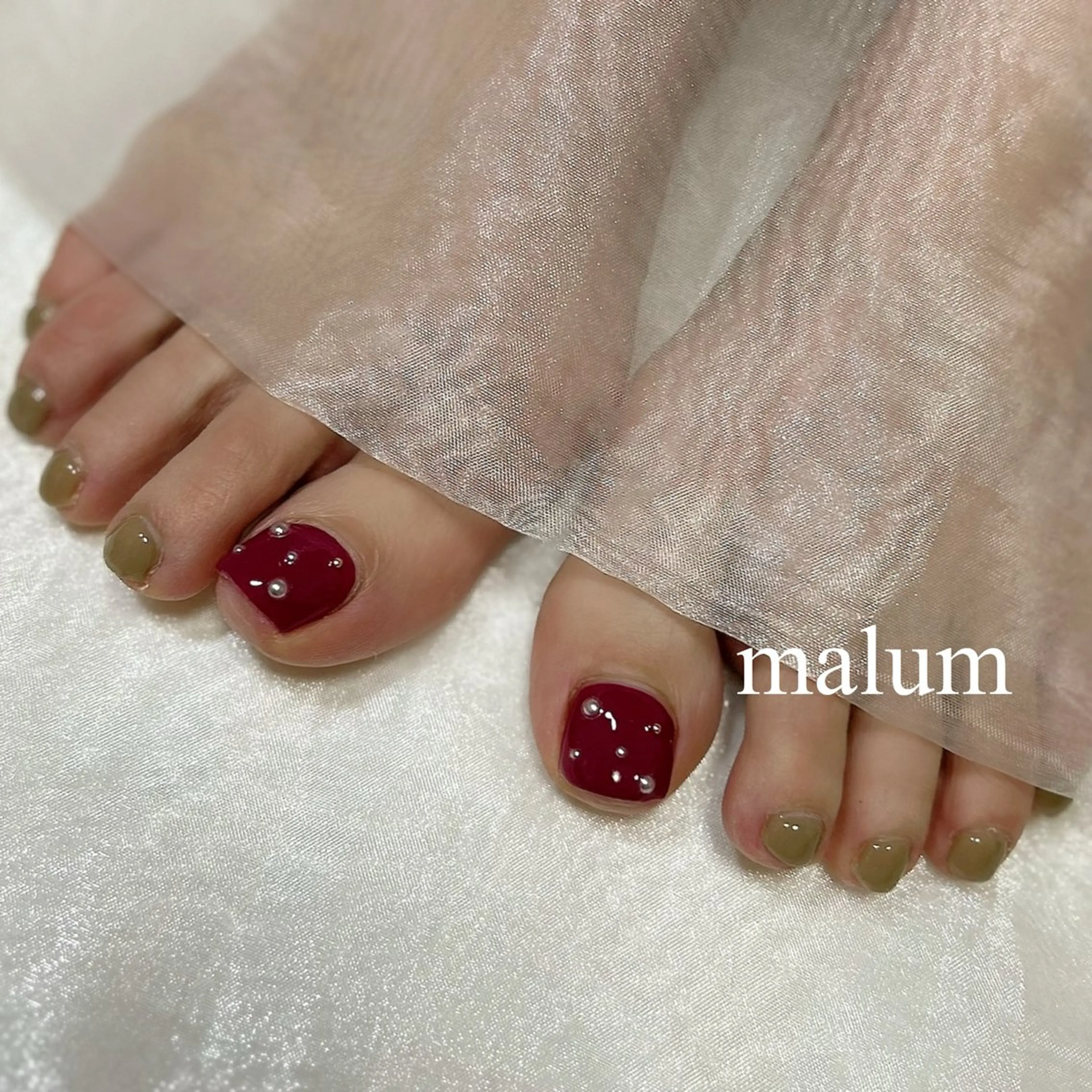 ネイル フットネイル malum nailのネイルデザイン