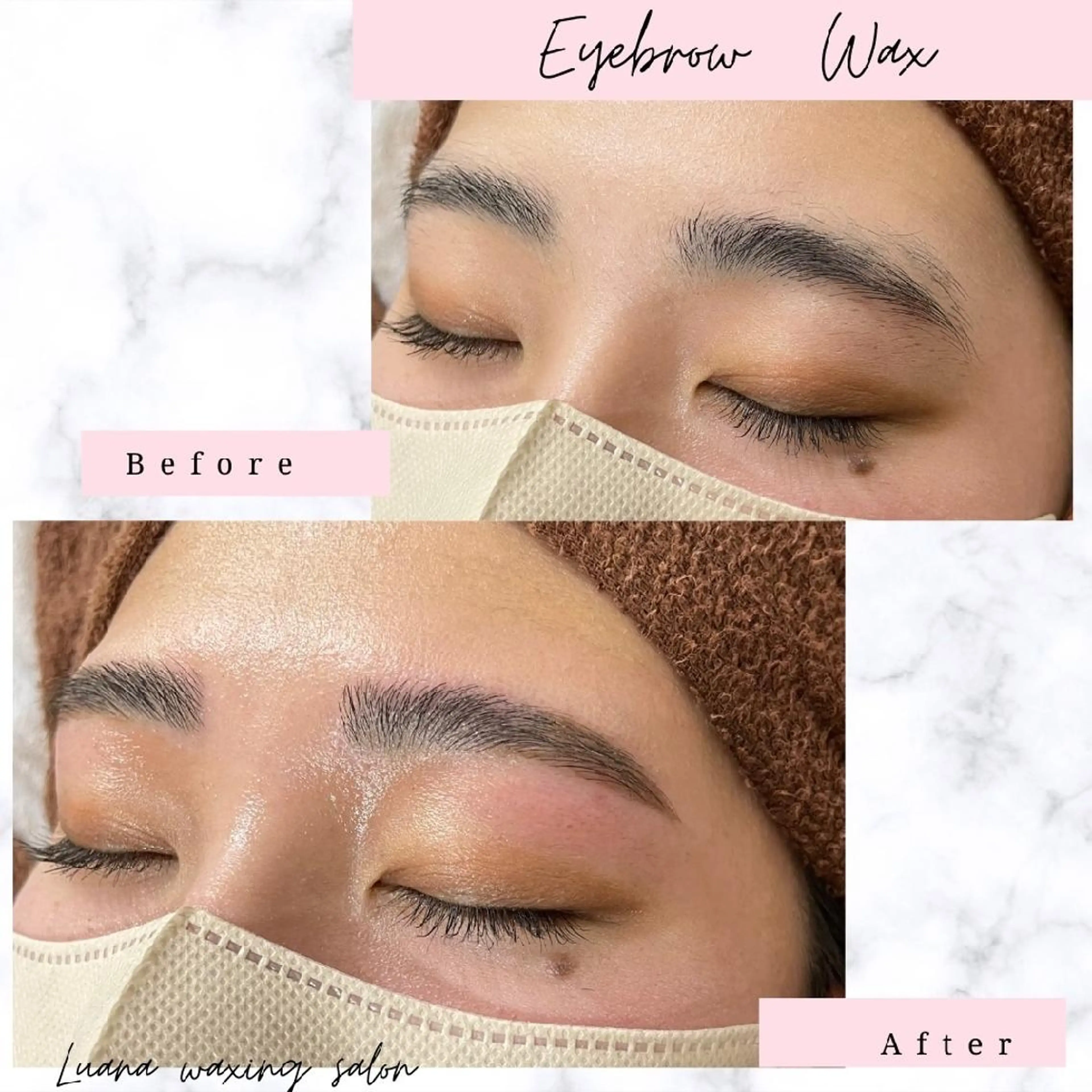アイブロウ 眉毛ワックス脱毛 Luana waxing salon所属・Luana wax 🐚根本のエステ・リラクイメージ