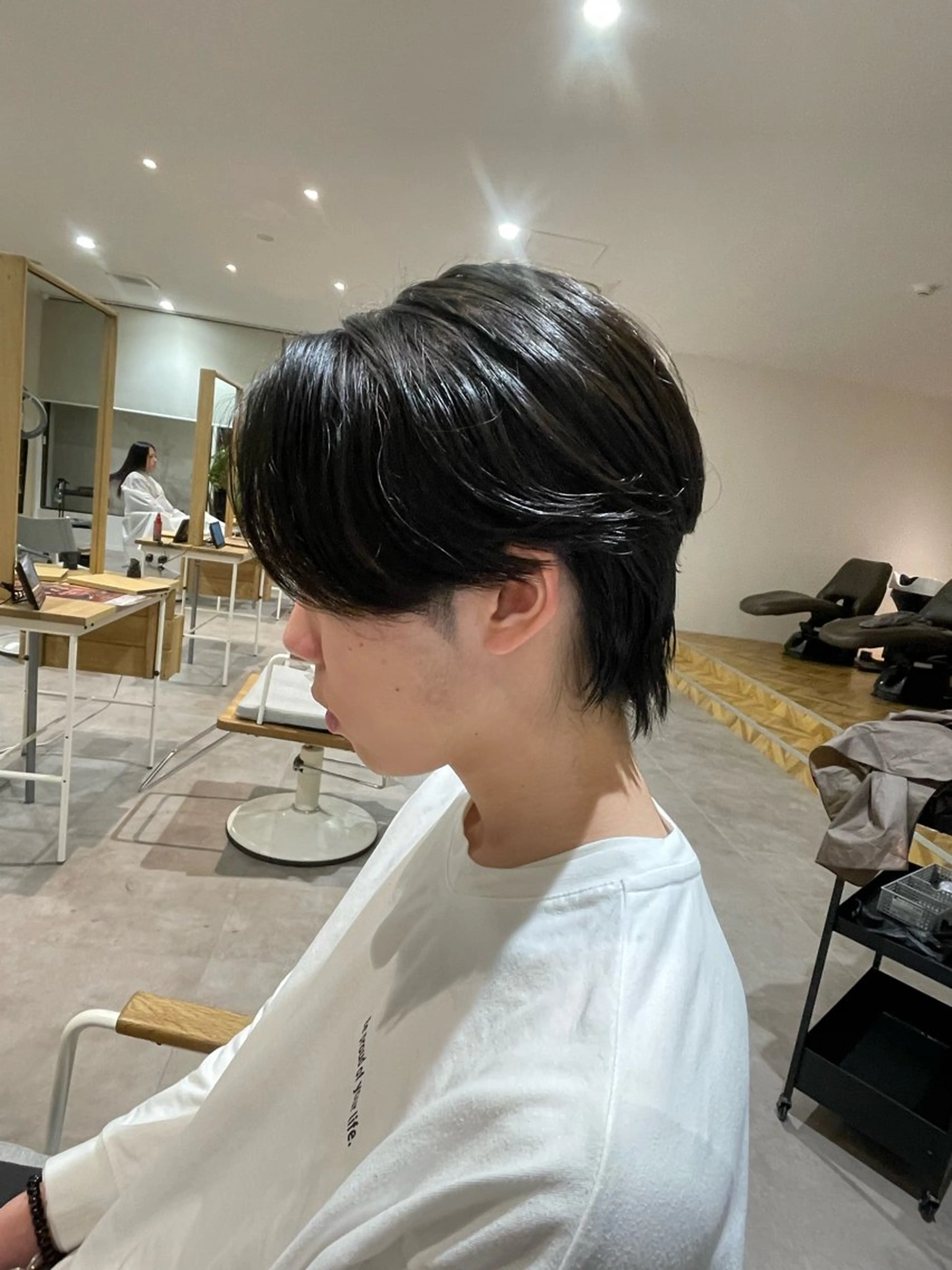 ミディアム カット 縮毛矯正 樋口 令惟のヘアスタイル