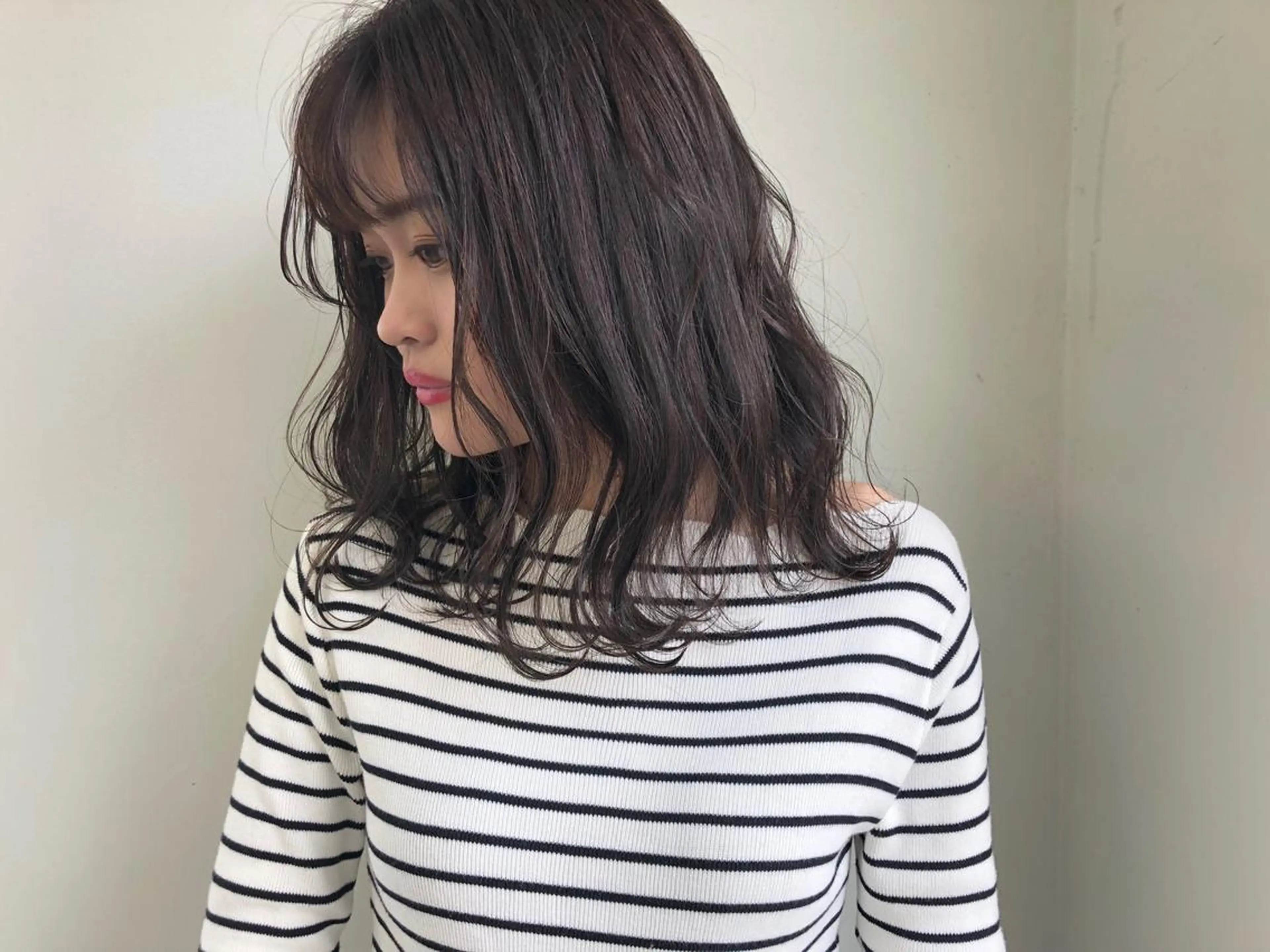 ミディアム カット ヘアカラー トリートメント 小澤大輔 YOLO hairのヘアスタイル