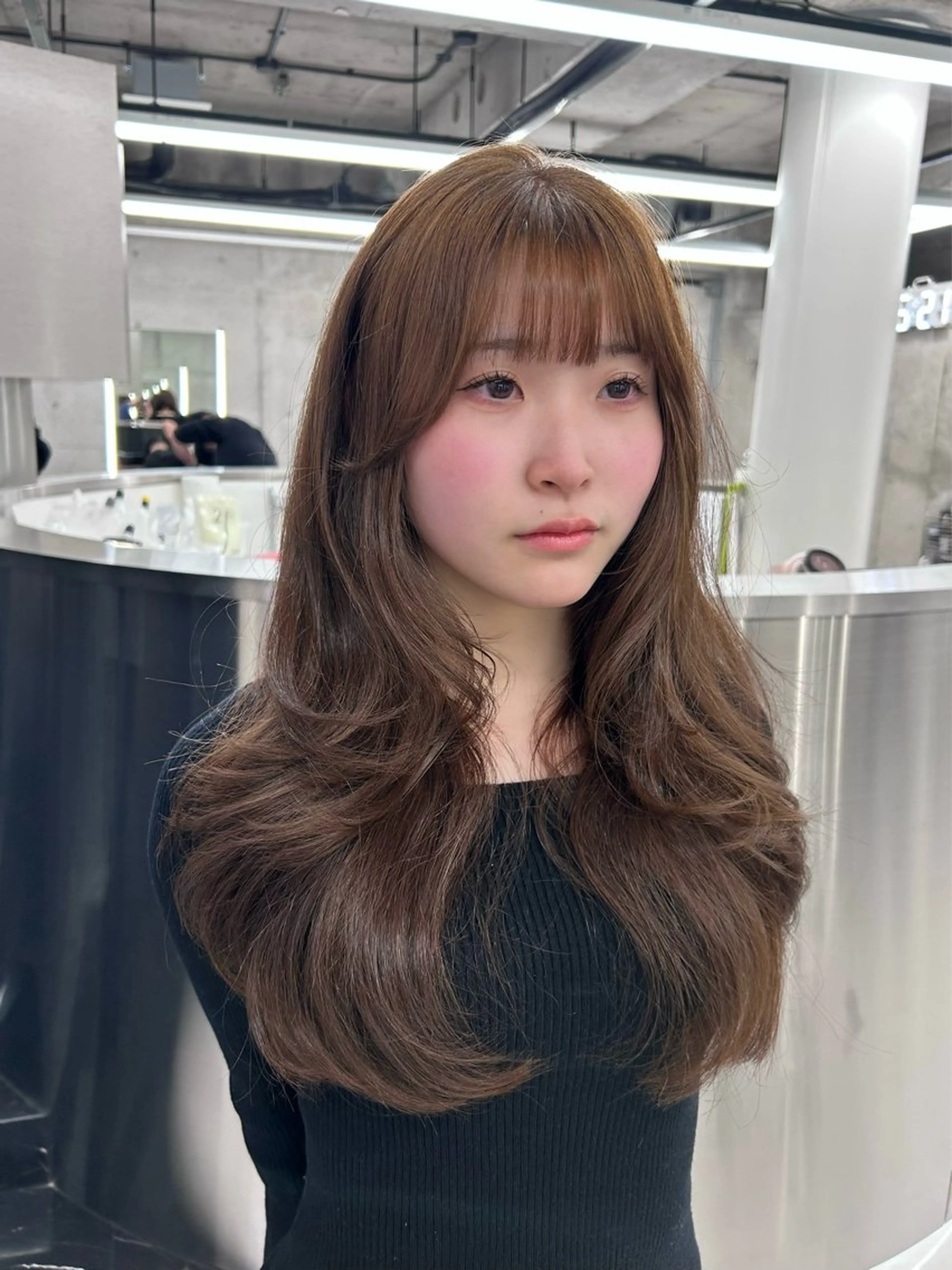 ロング カラー カット ヘアカラー カラー/エクステ 🤍ルナのヘアスタイル