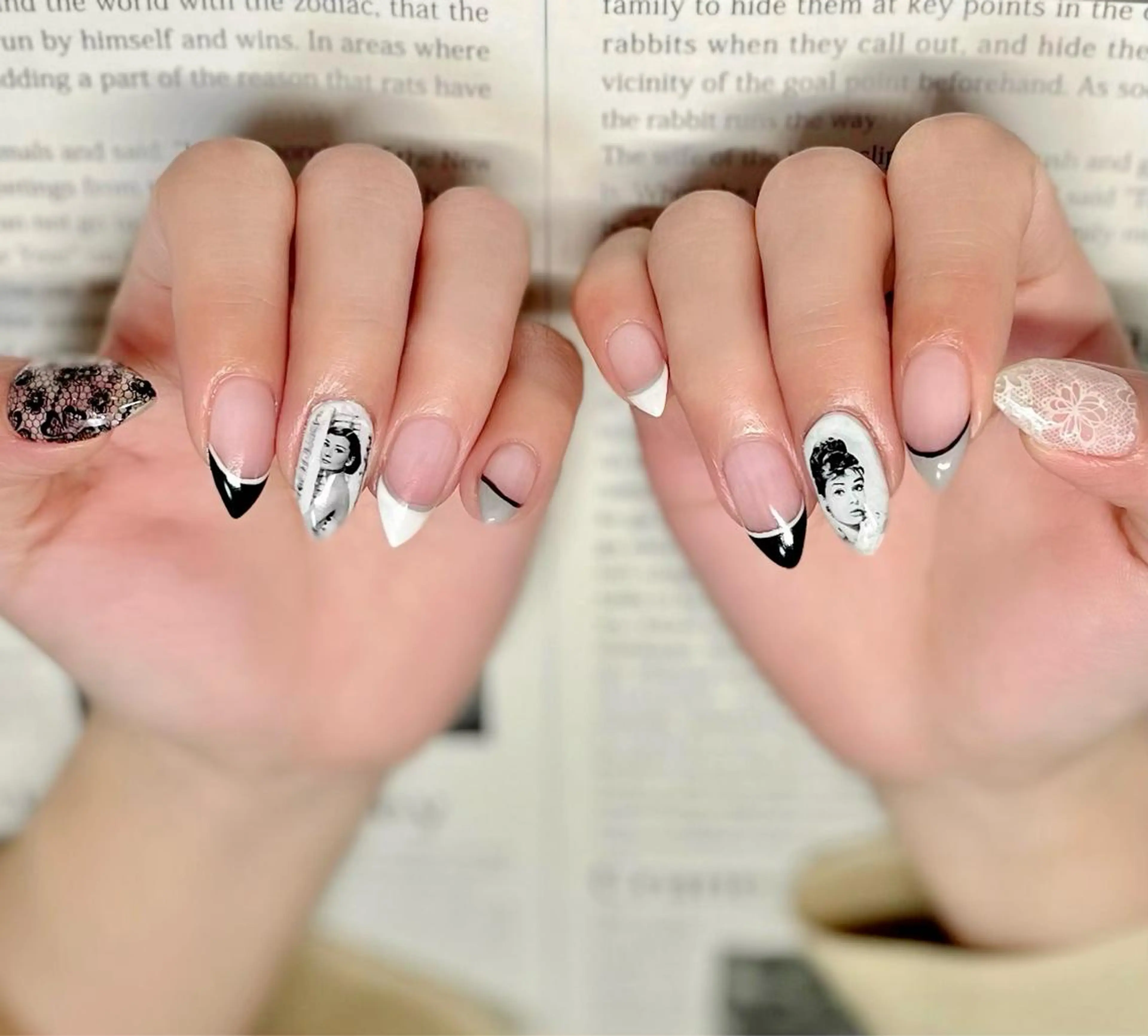 ネイル ダブルフレンチ フレンチネイル ハンドネイル shonan_ kairiのネイルデザイン