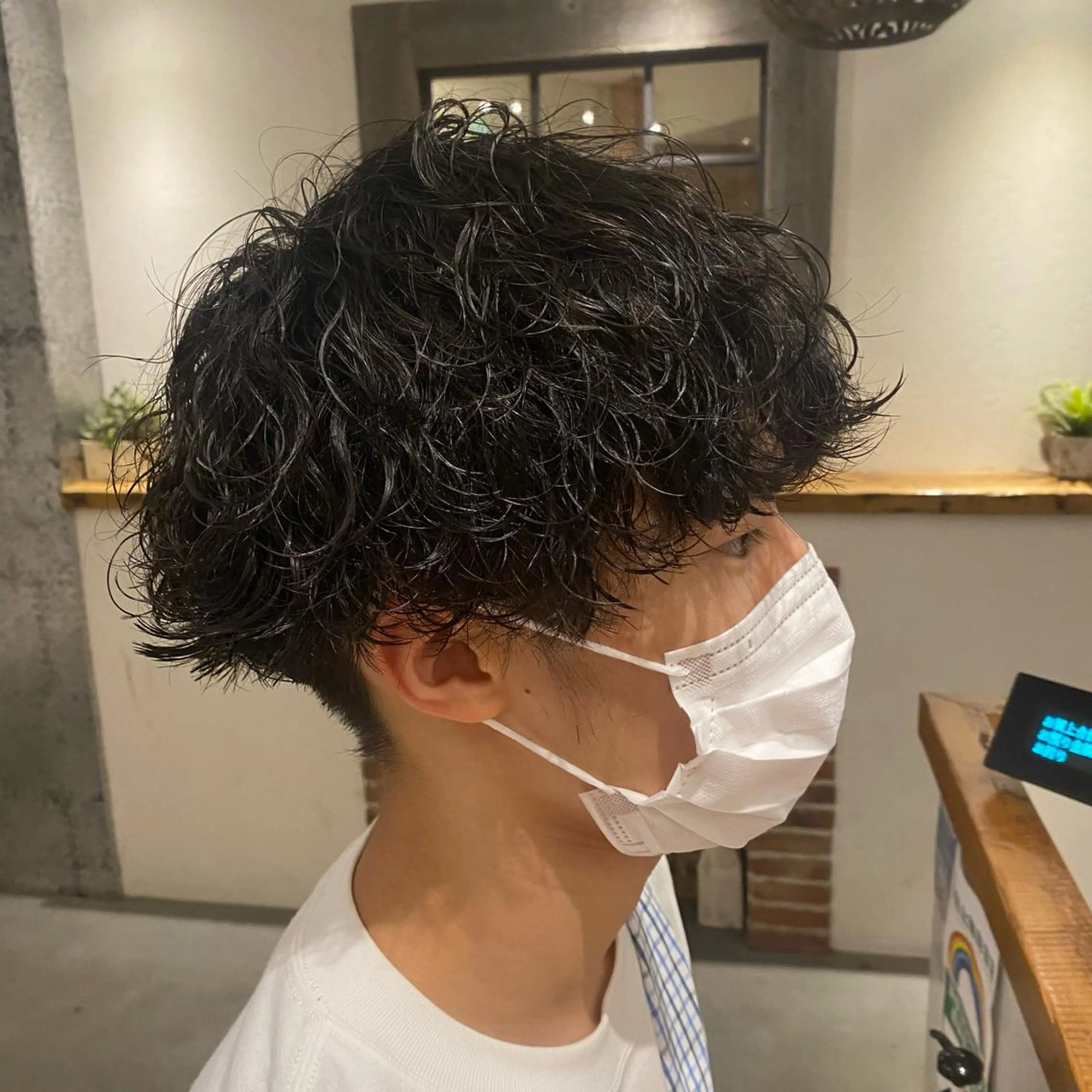 セミロング カラー パーマ ヘアアレンジ メンズ 🍀髪質改善 ケアカラーrootsのヘアスタイル