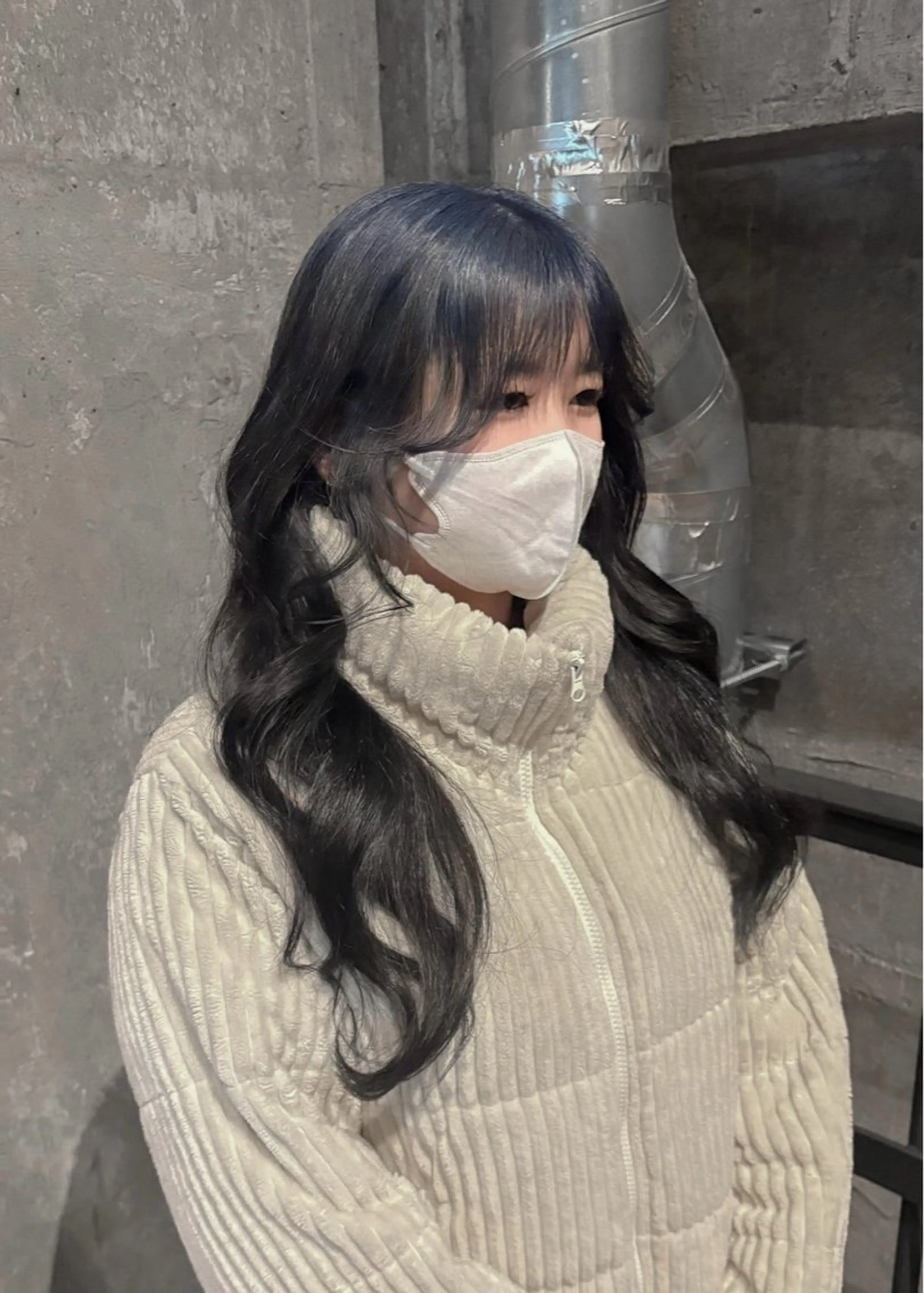 ロング カラー ブリーチ グレージュ ヘアカラー sica所属・【sica】 チナのヘアスタイル