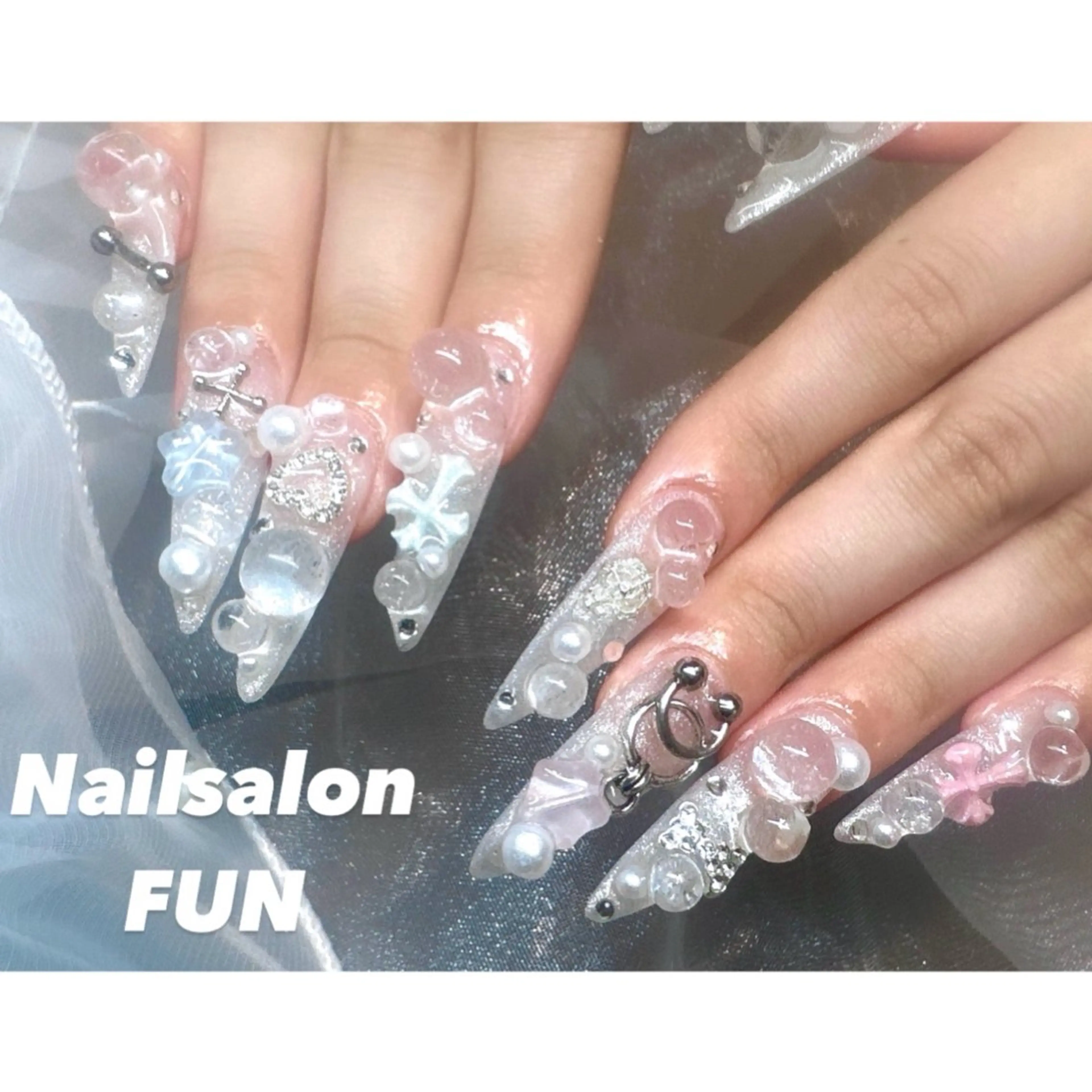 ネイル アートネイル ロングネイル メンズネイル ショートネイル ネイルチップ ハンドネイル Nailsalon FUN🌈のネイルデザイン
