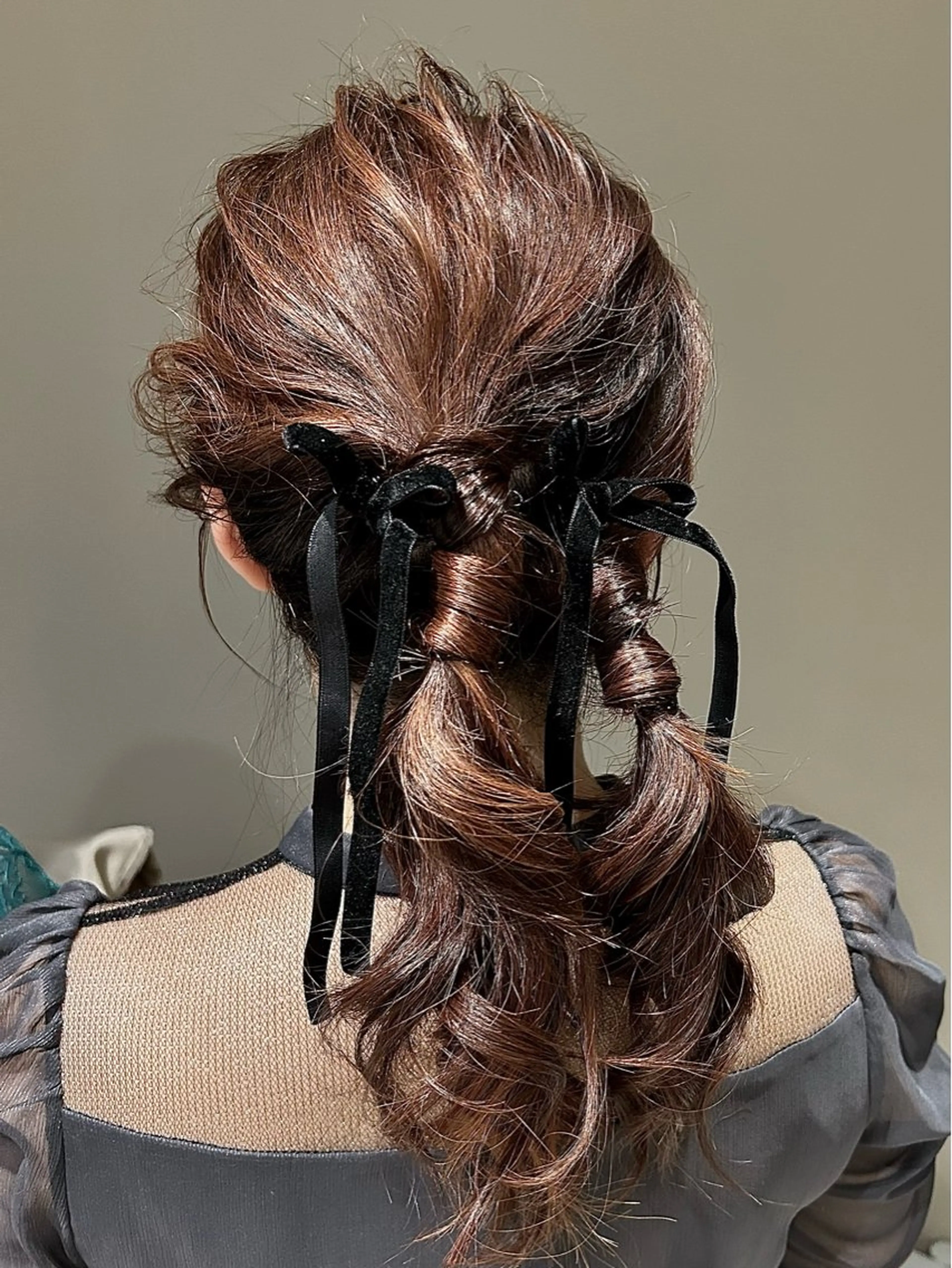 セミロング ヘアアレンジ ヘアセット i MA　ヘアスタジオ所属・勝野 麻美のヘアスタイル