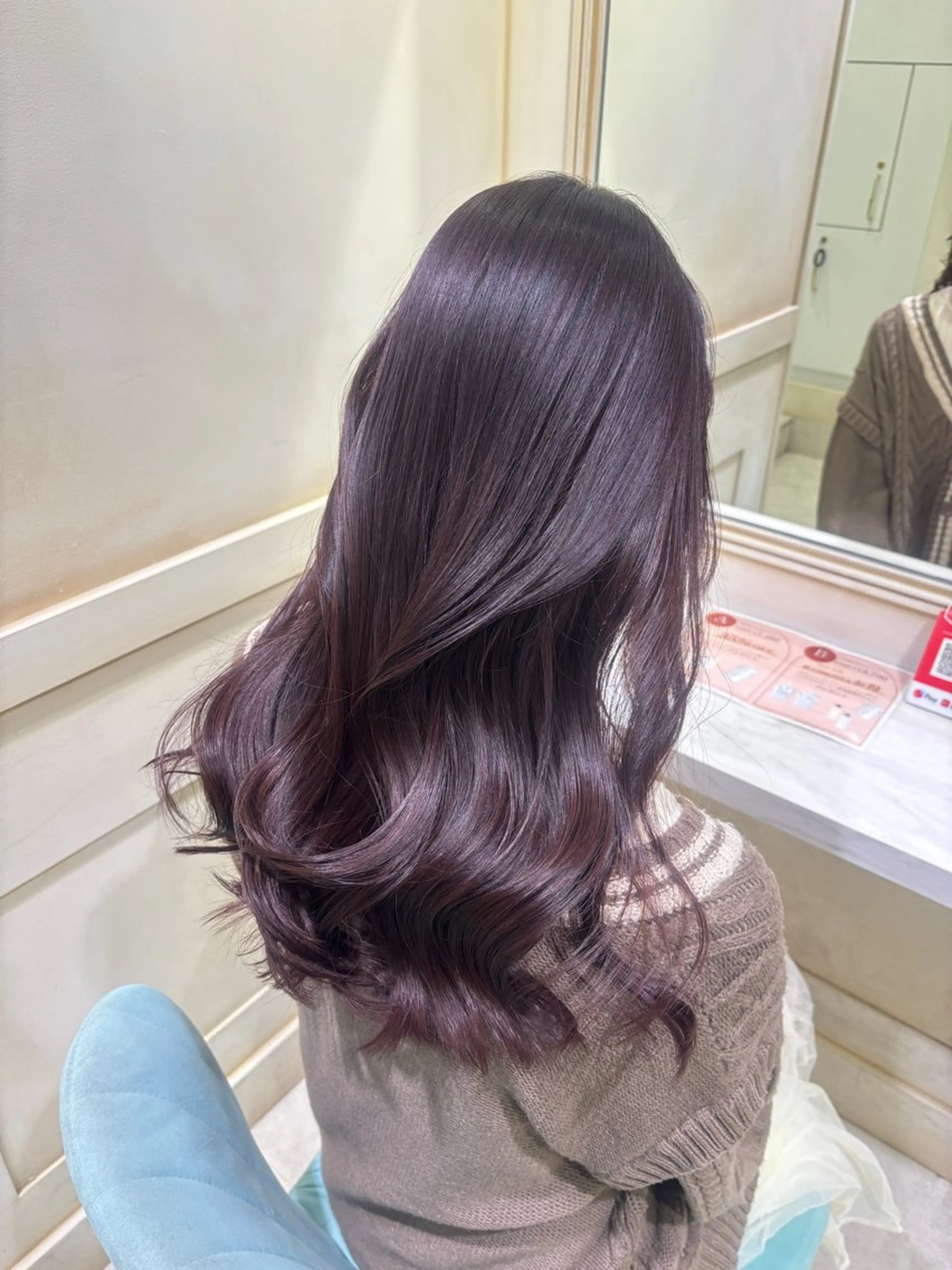 ロング カラー 🌷ピンク/韓国風 暖色カラー ゆい🌷のヘアスタイル