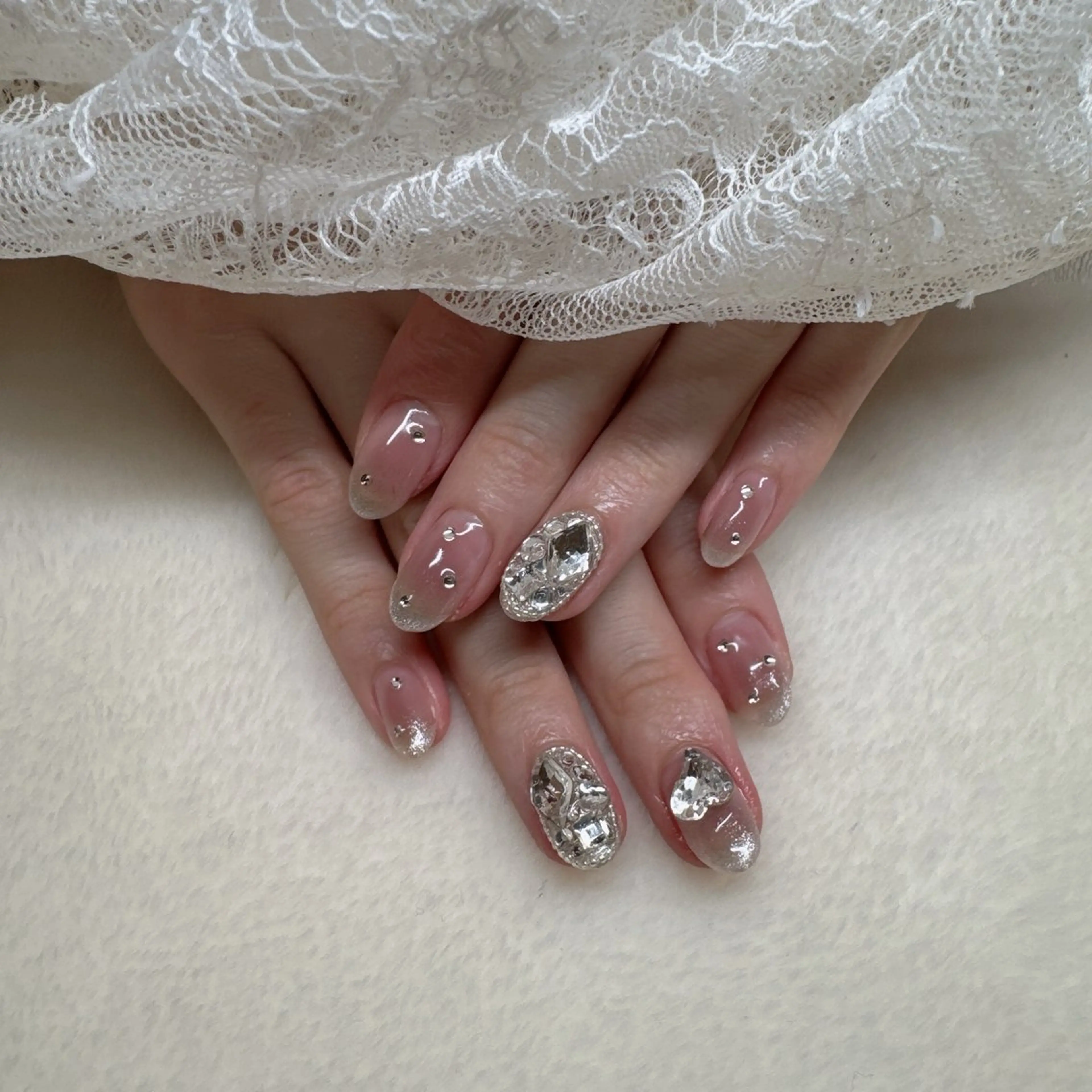 ネイル ハンドネイル 韓国ネイル/ワンホン ネイル🎀表参道3分のネイルデザイン