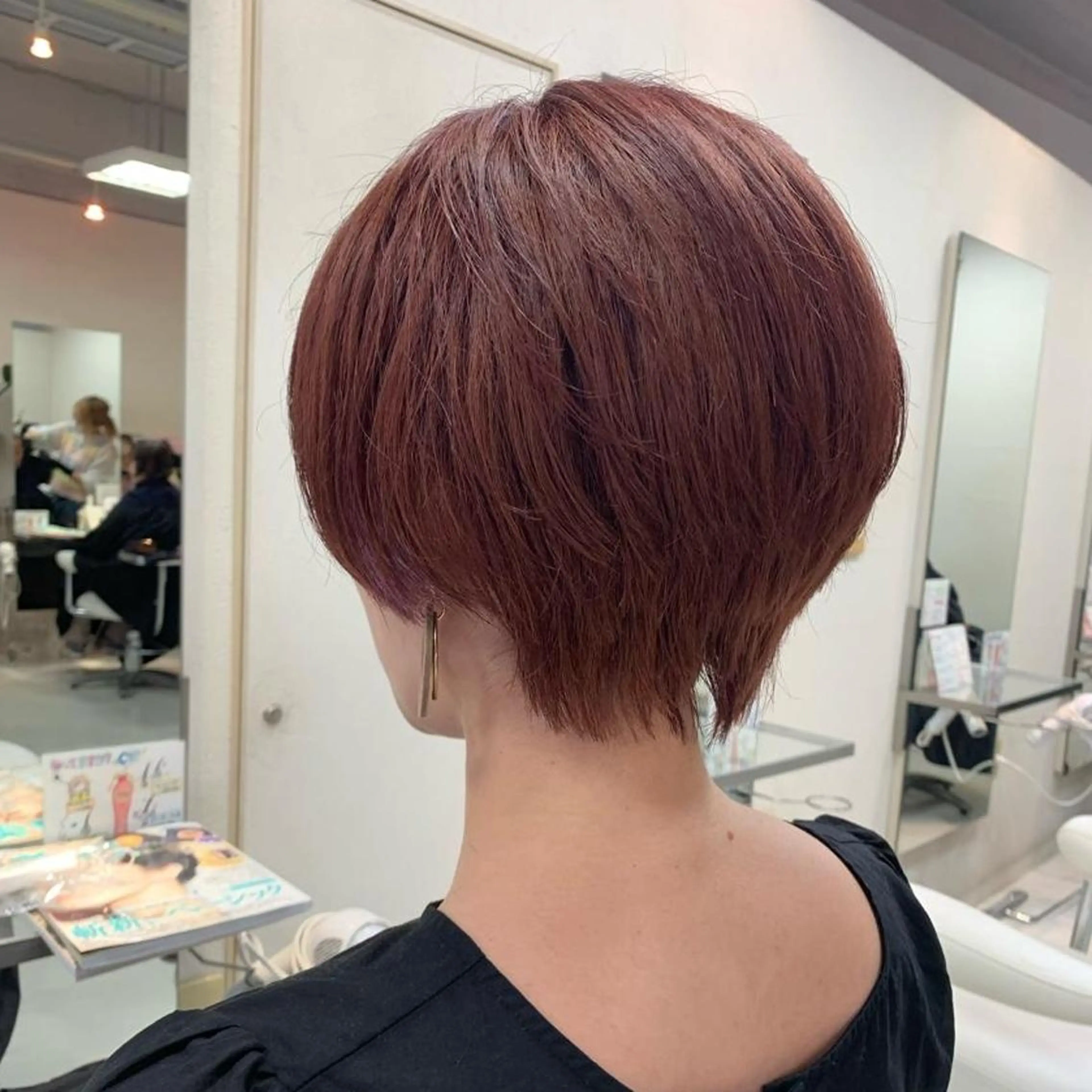 ショート カラー カット ヘアカラー トリートメント nagane sayakaのヘアスタイル