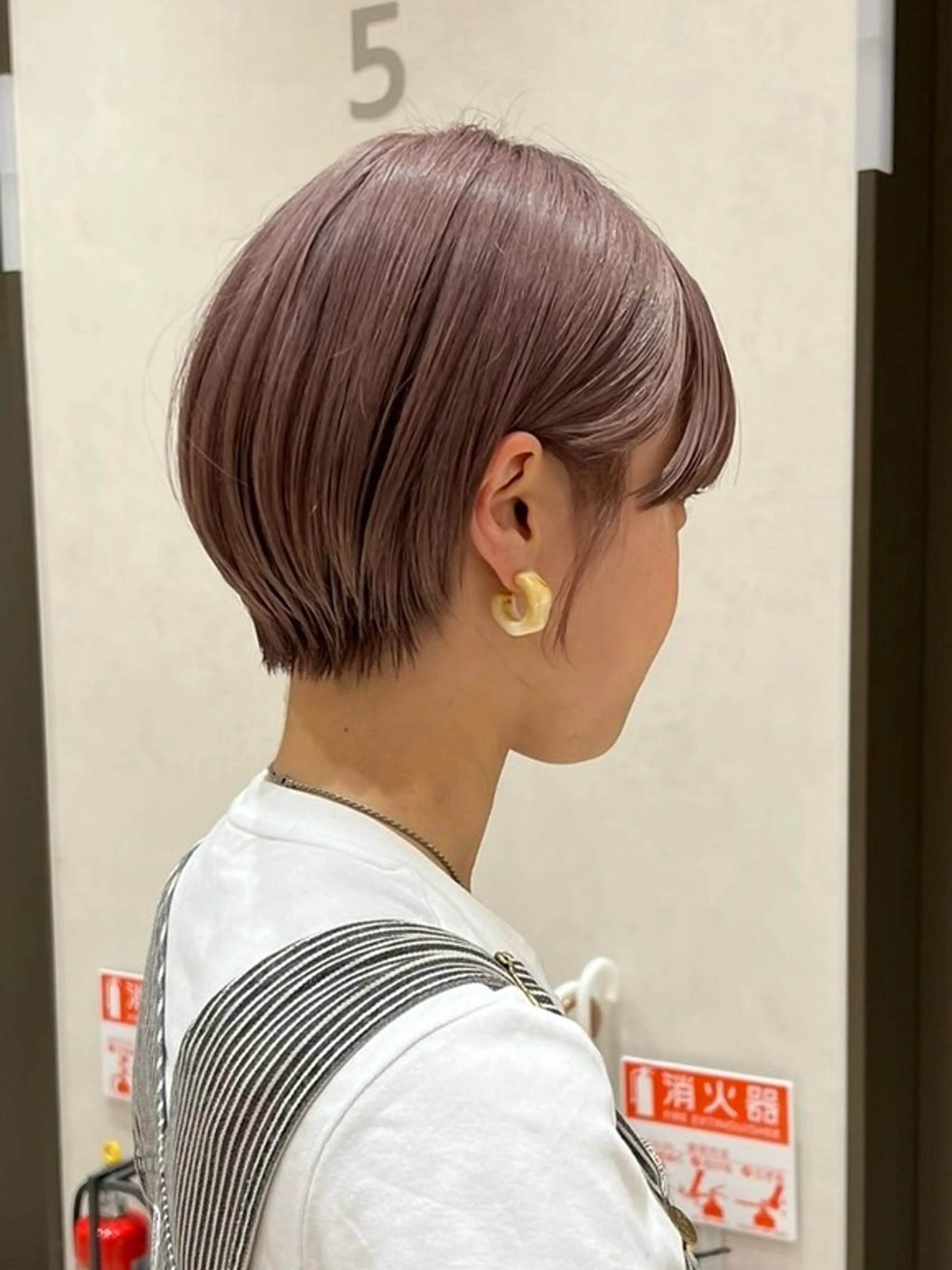 ショート グレージュ/レイヤー /ボブ/moyu🎀のヘアスタイル