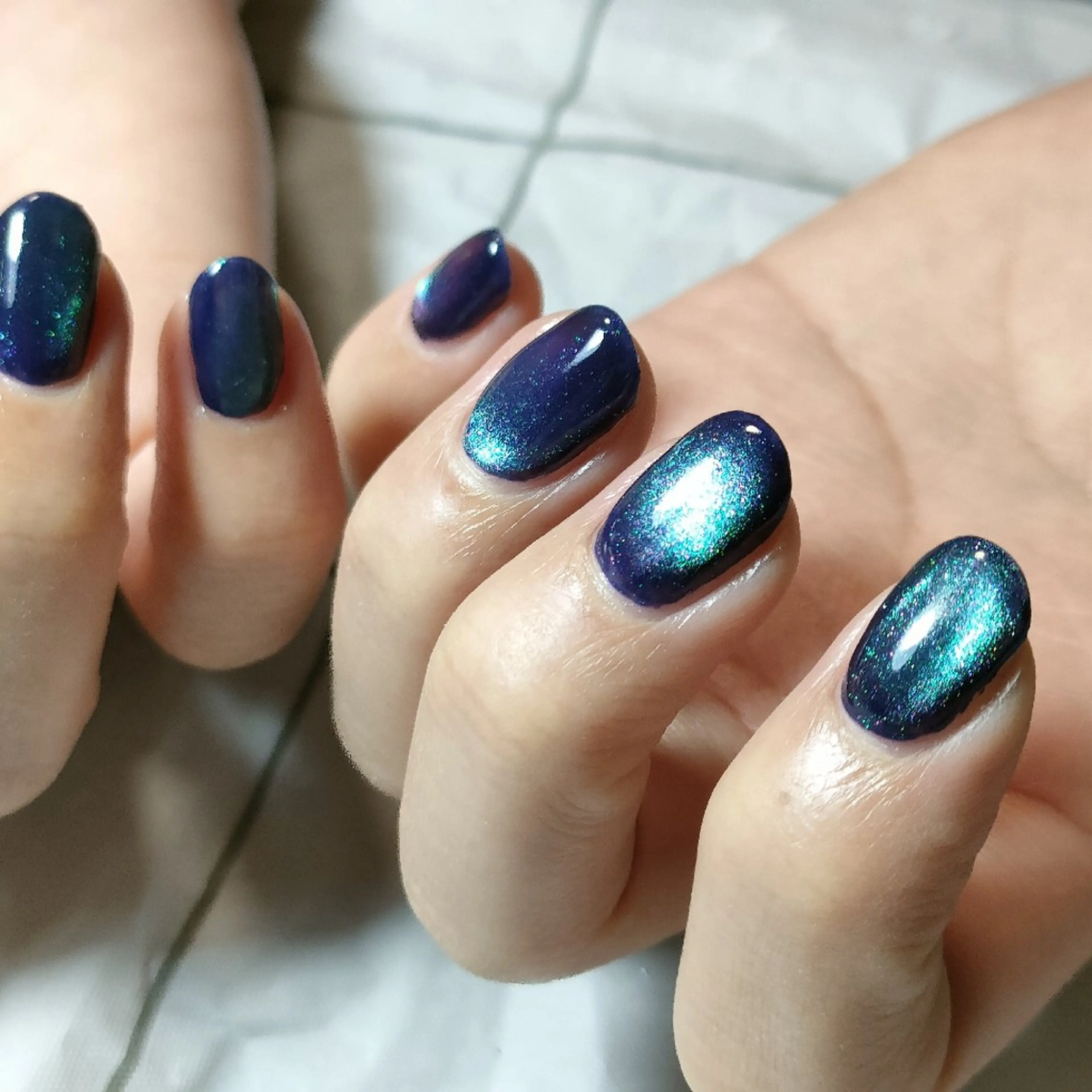 ネイル マグネットネイル ワンカラーネイル oir. nailsalonのネイルデザイン